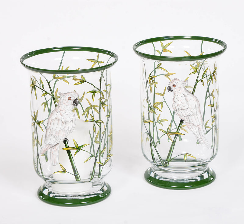 Cockatoo Hurricane Lamp