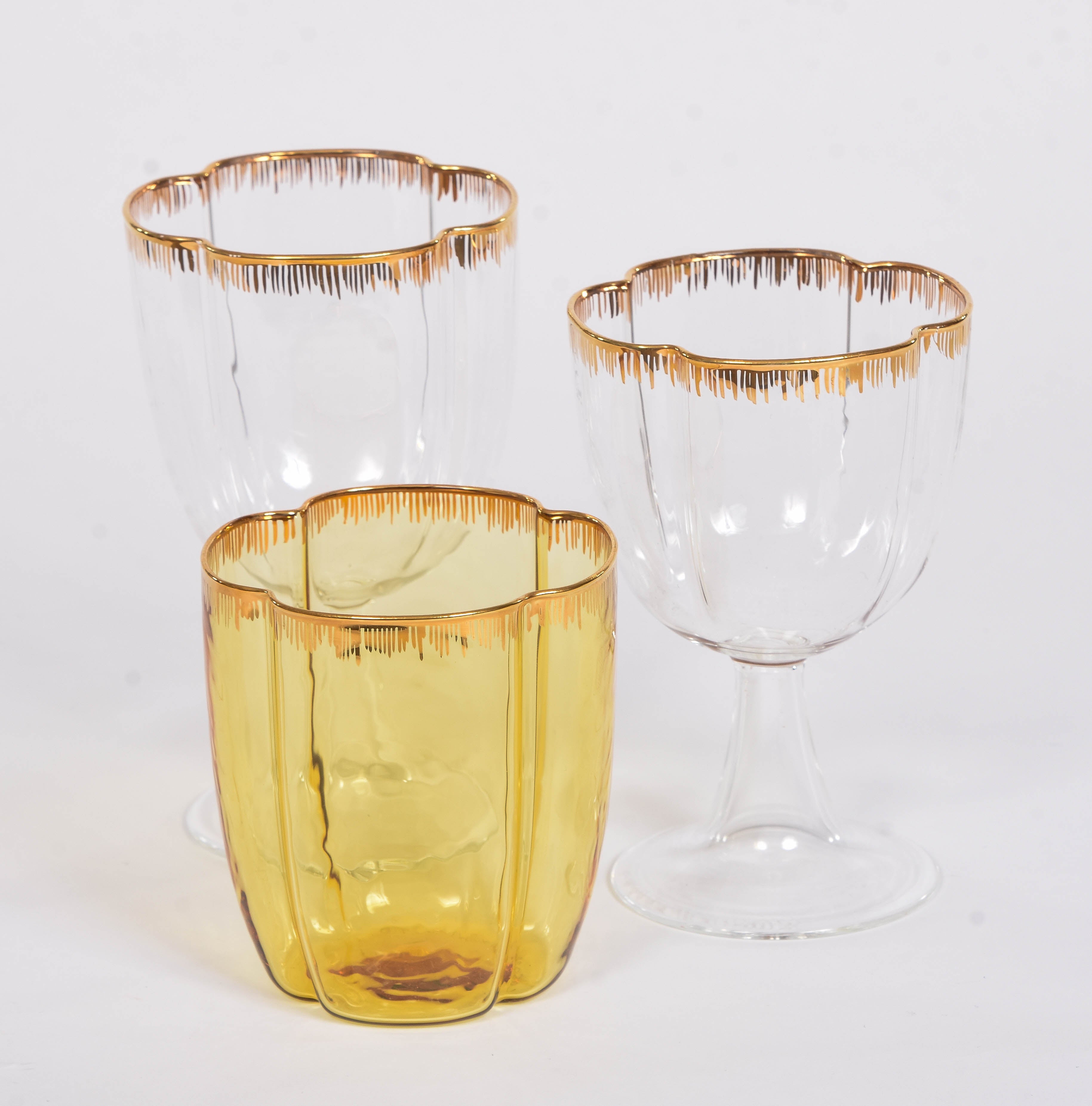 Pinto Gold Rim Goblet