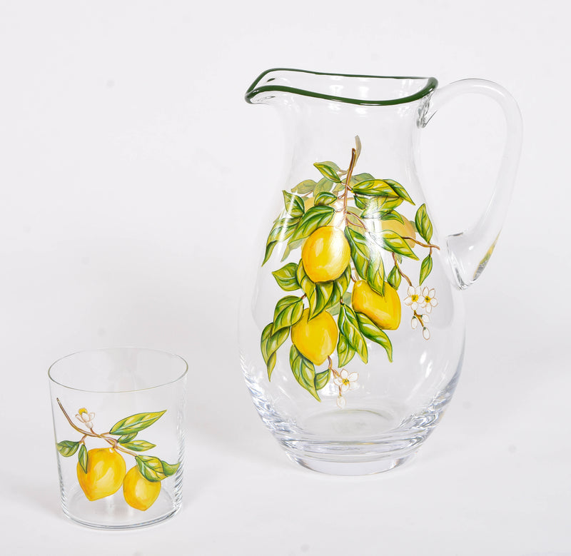 Lemon and  Orange Tumblers and Jug