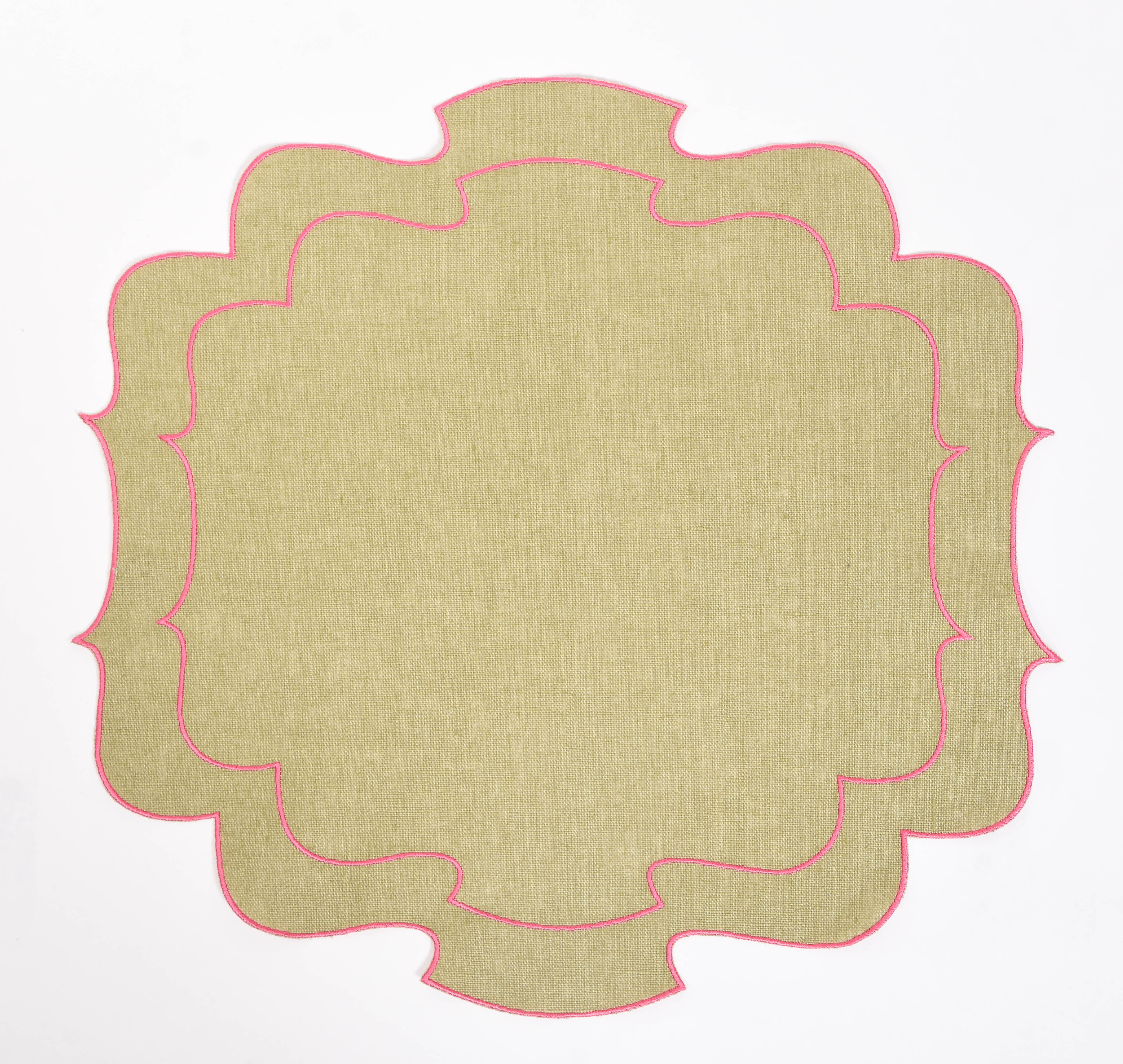 Curly Waxed Linen Placemat