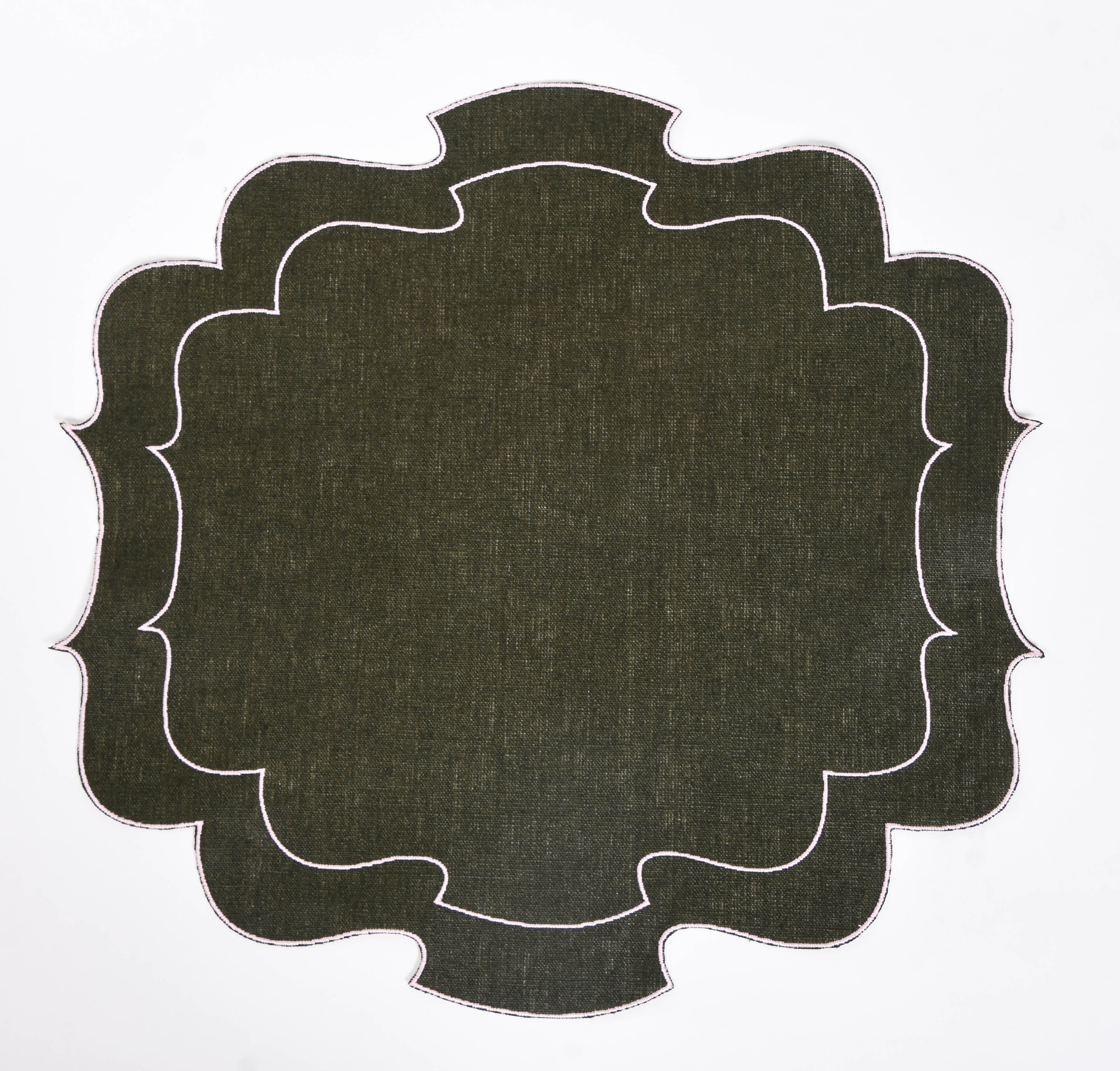 Curly Waxed Linen Placemat