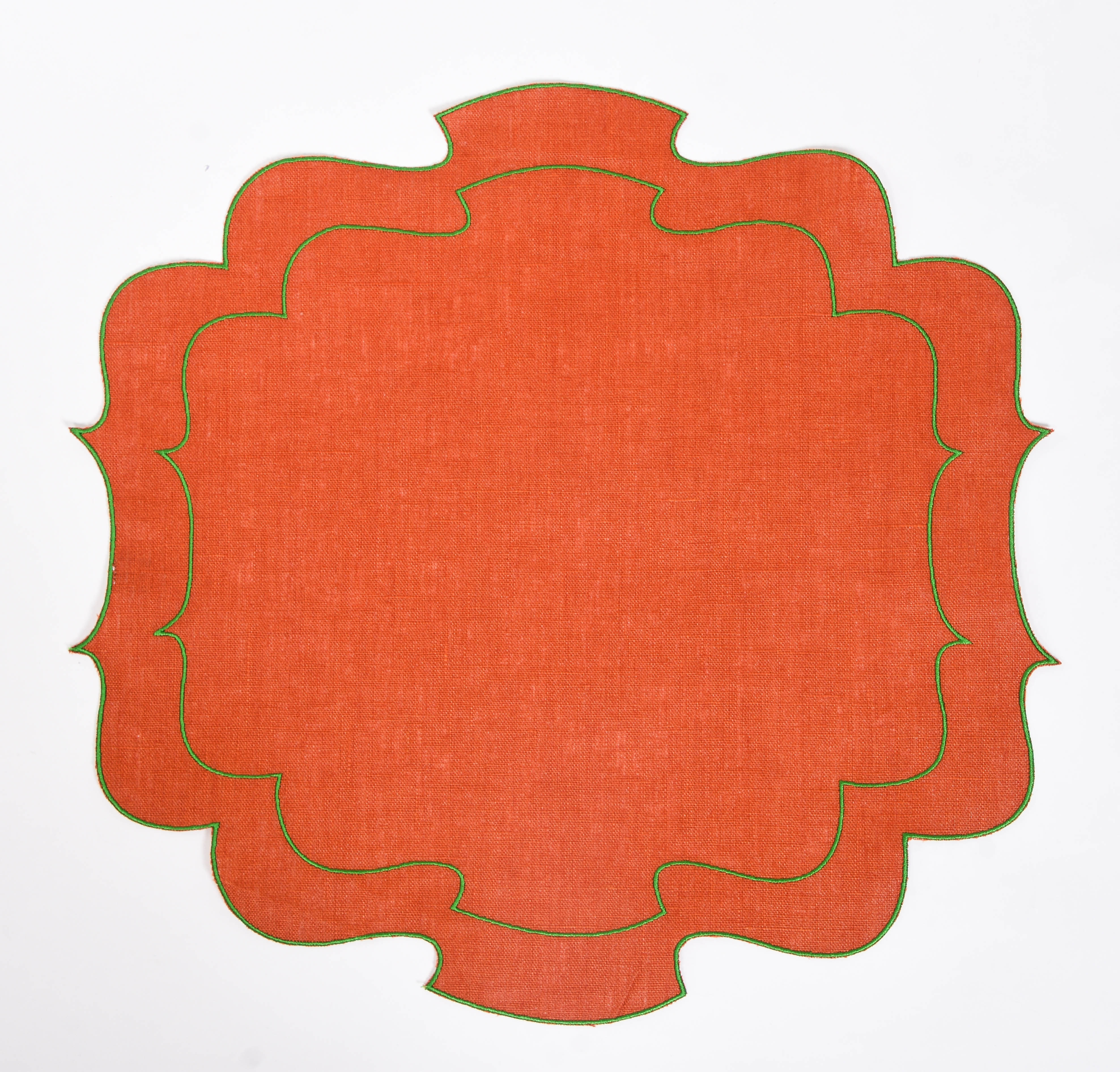 Curly Waxed Linen Placemat