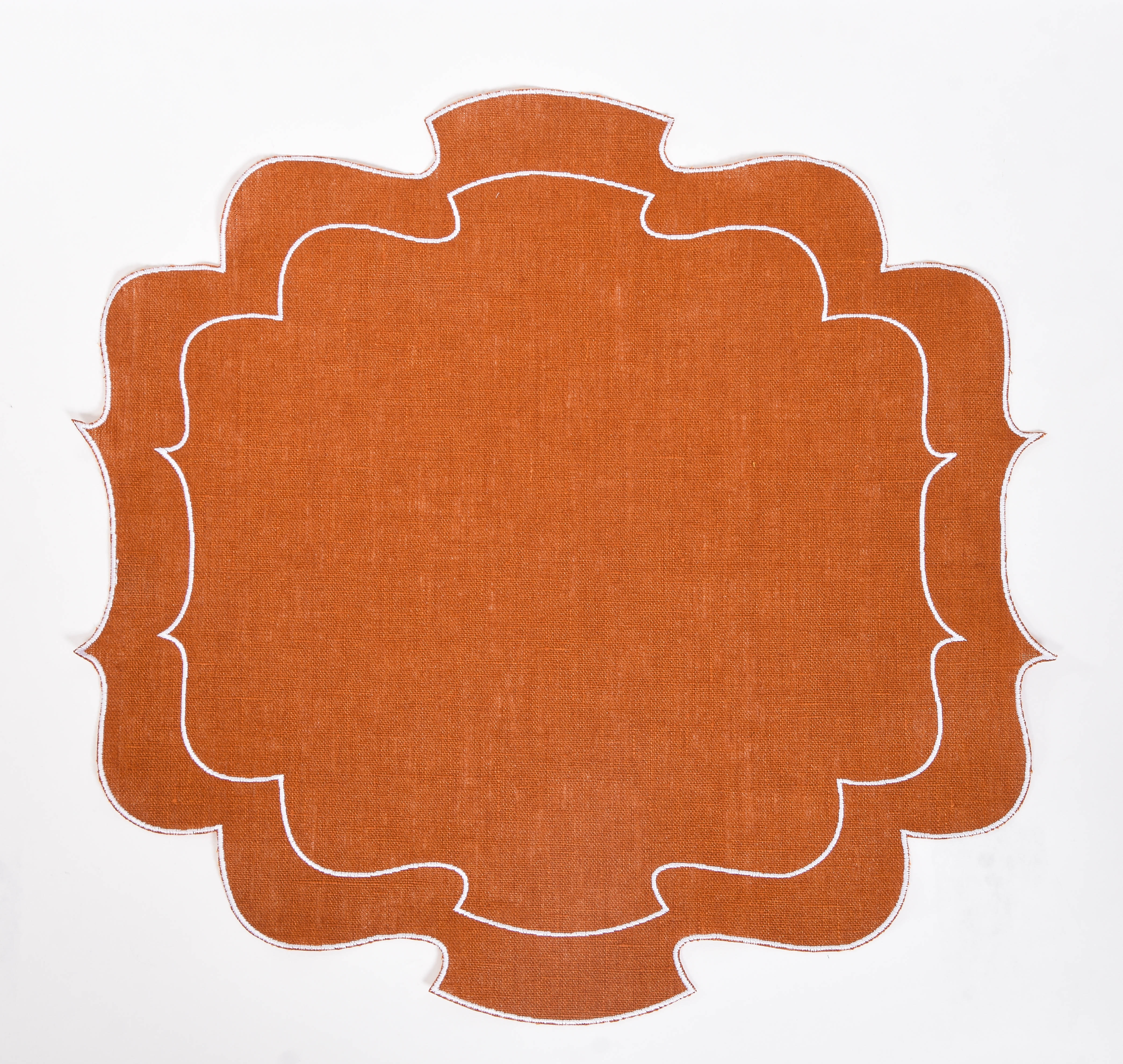 Curly Waxed Linen Placemat