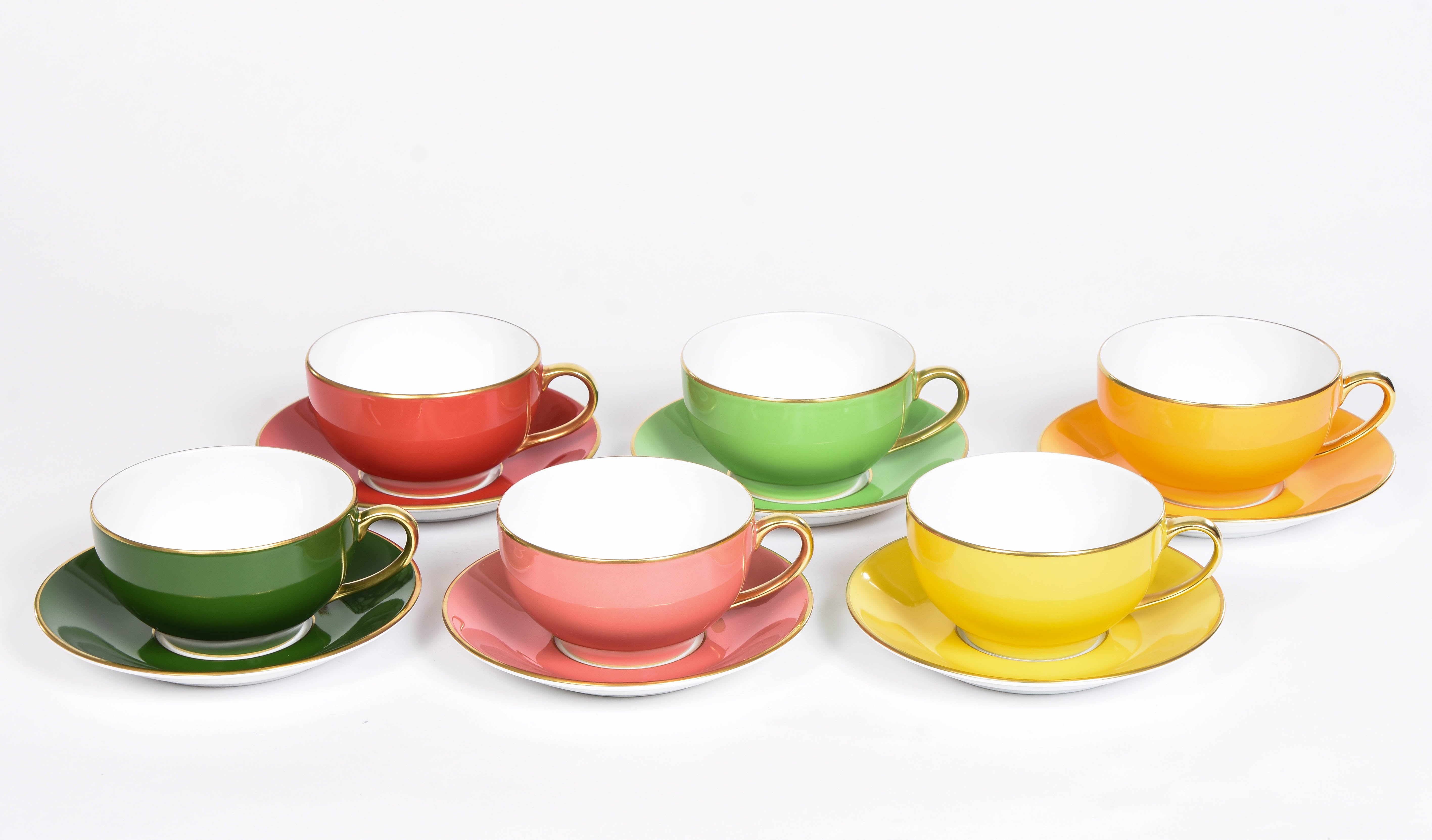 Sous le Soleil Breakfast Cups and Saucers