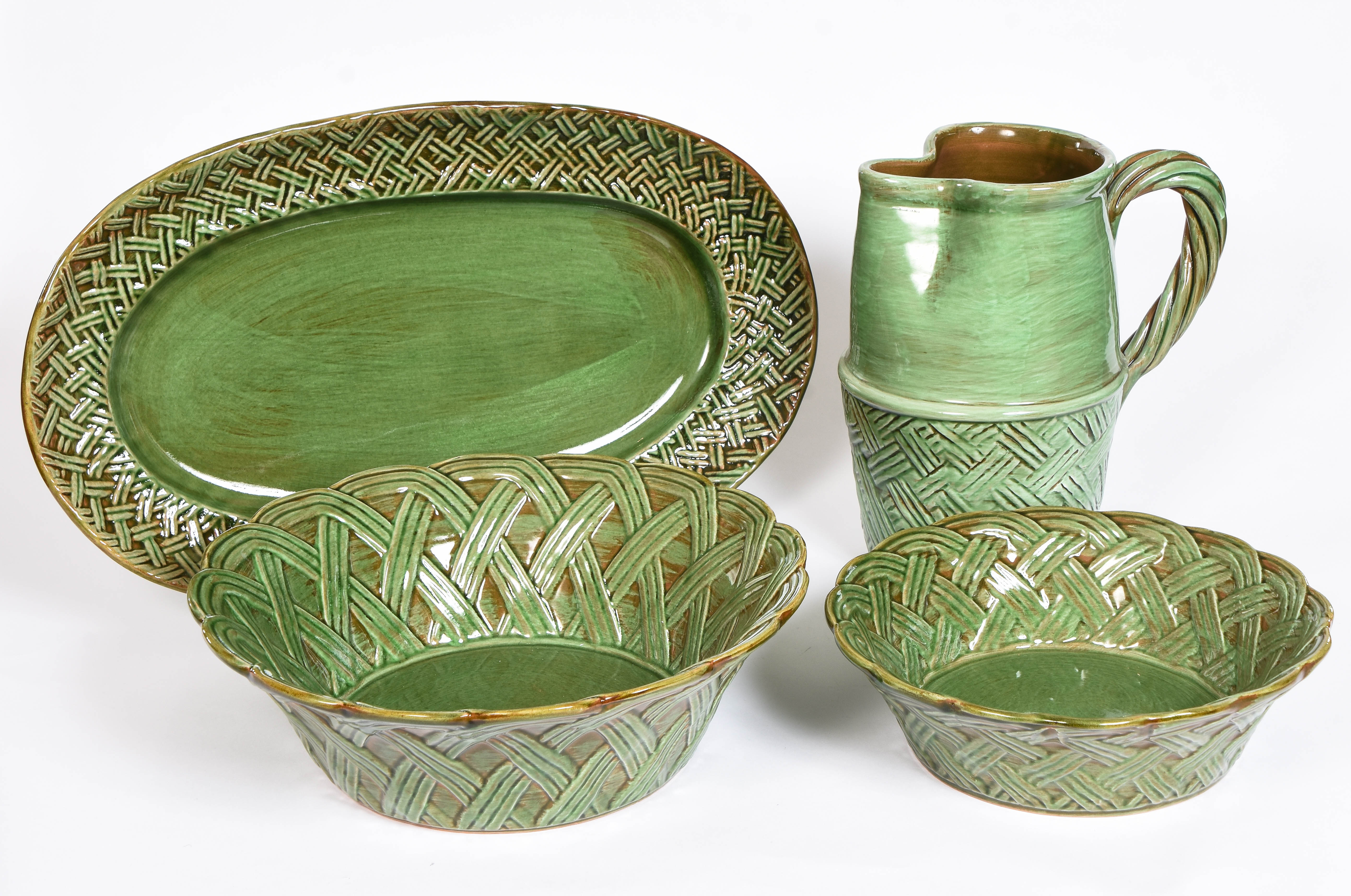 Woven Basket Weave Ceramics