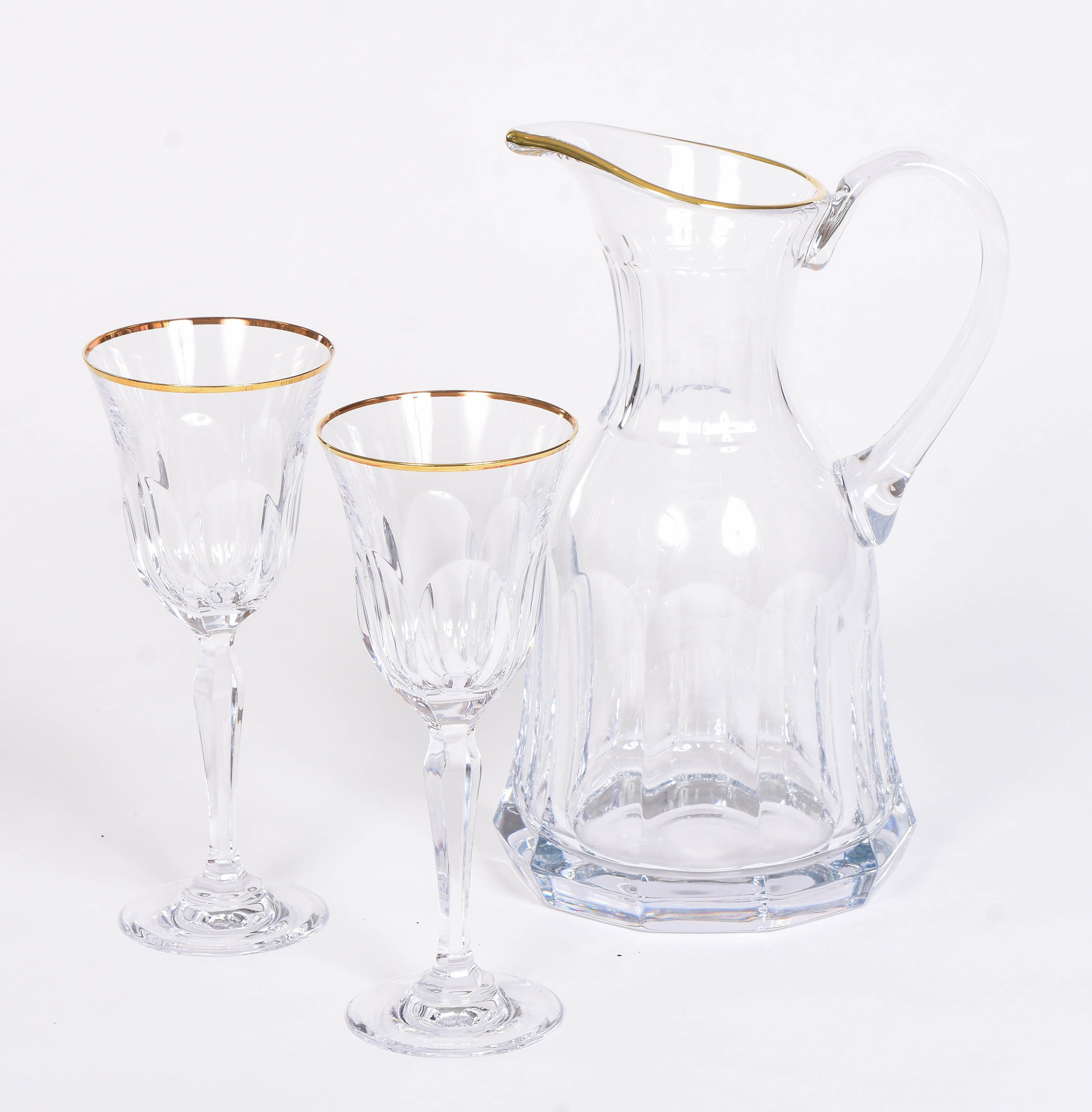 Aulide Gold Rim Glass Collection