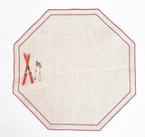 Octavia Placemat with Embroidered Motif