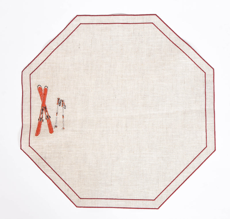 Octavia Placemat with Embroidered Motif