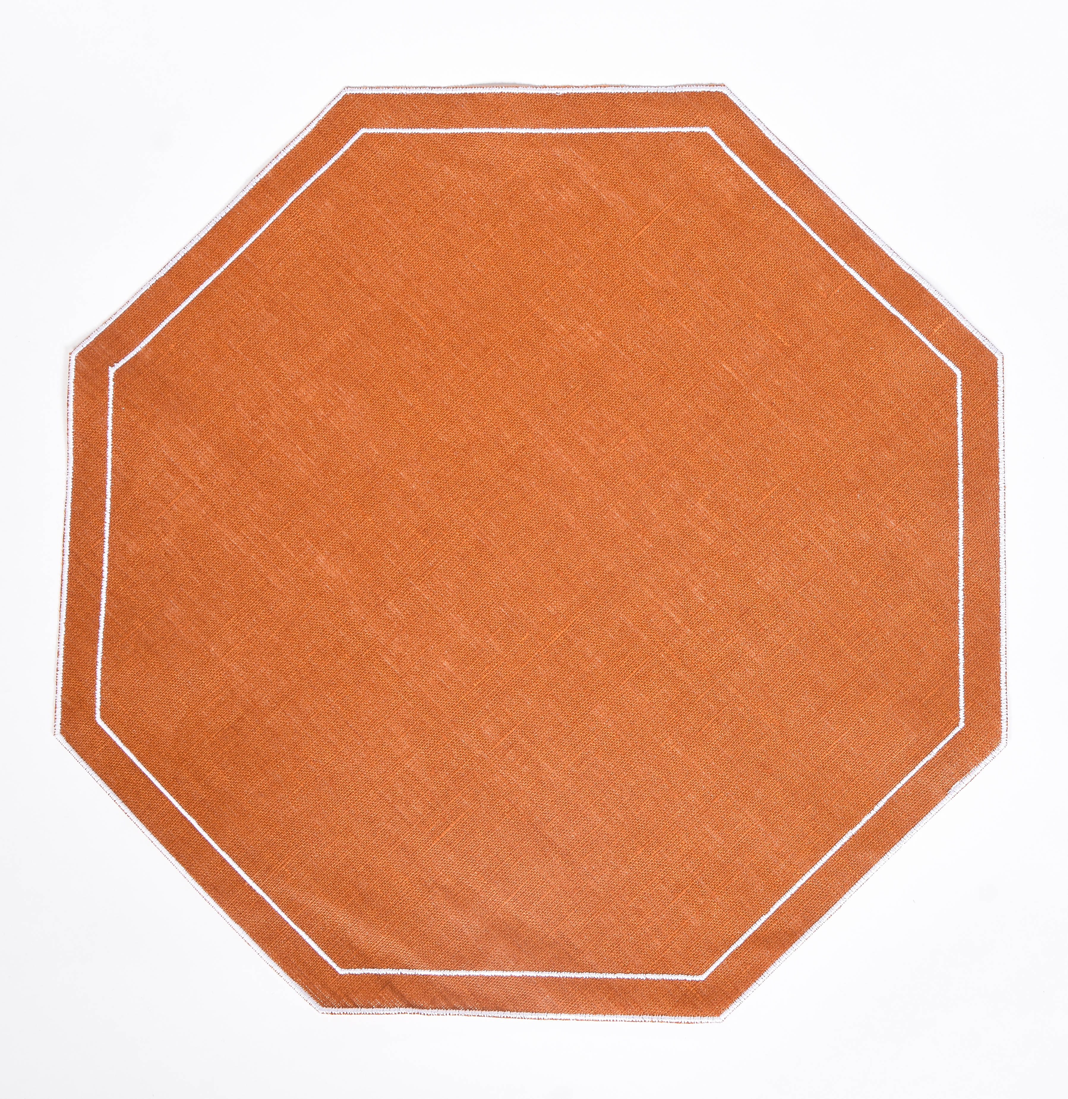 Octagon Waxed Linen Placemat