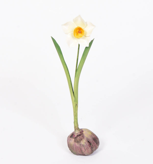 Bronze and Porcelain Narcissus