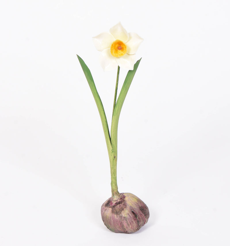 Bronze and Porcelain Narcissus