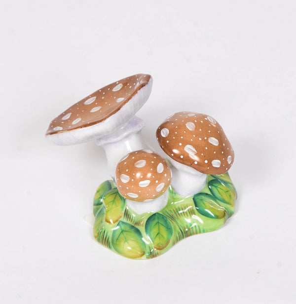 Herend Mushroom Placecard Holder