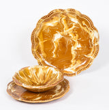 Marbled Scalloped Ceramic Collection