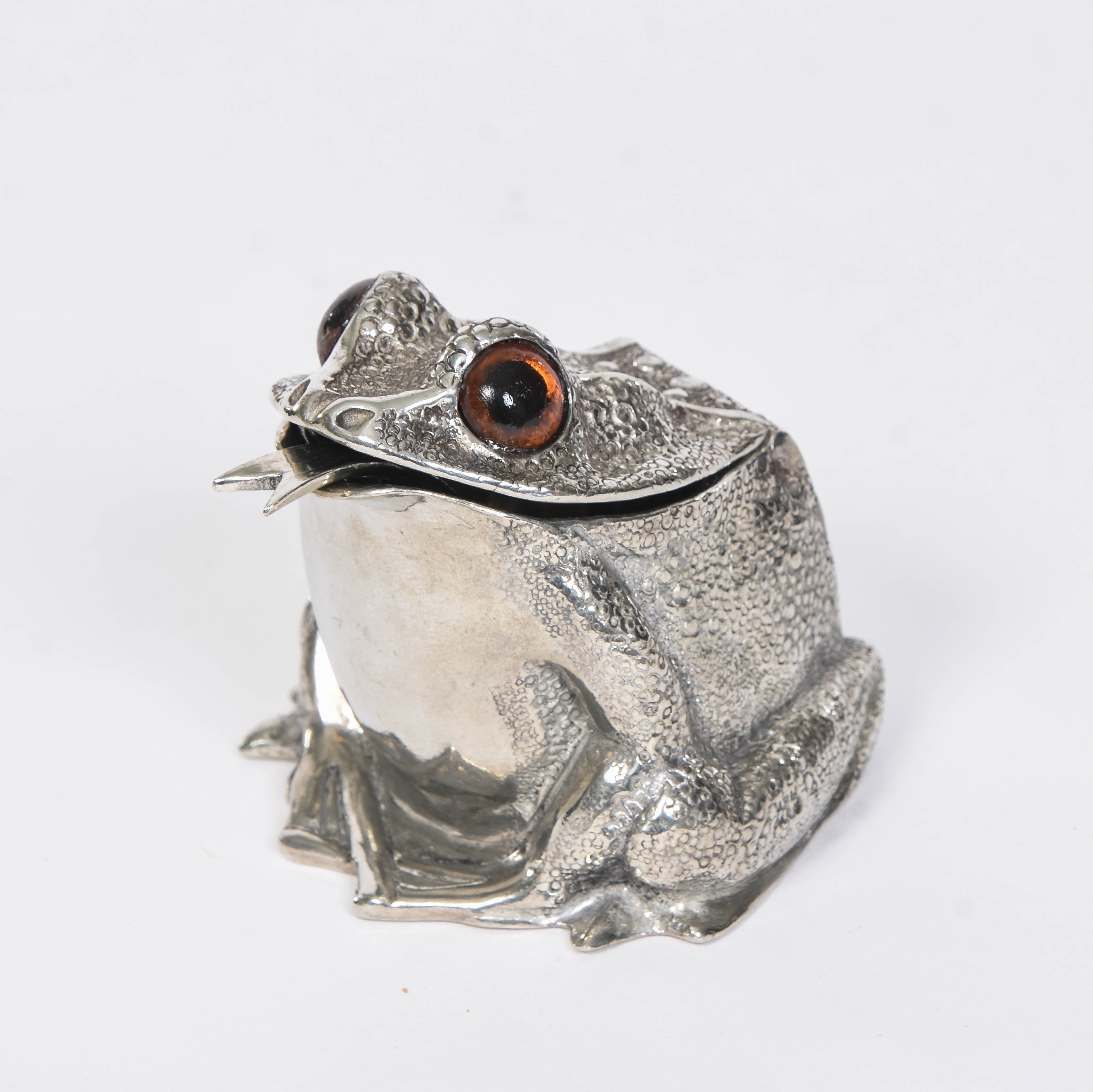 Mustard Jar Pewter Frog