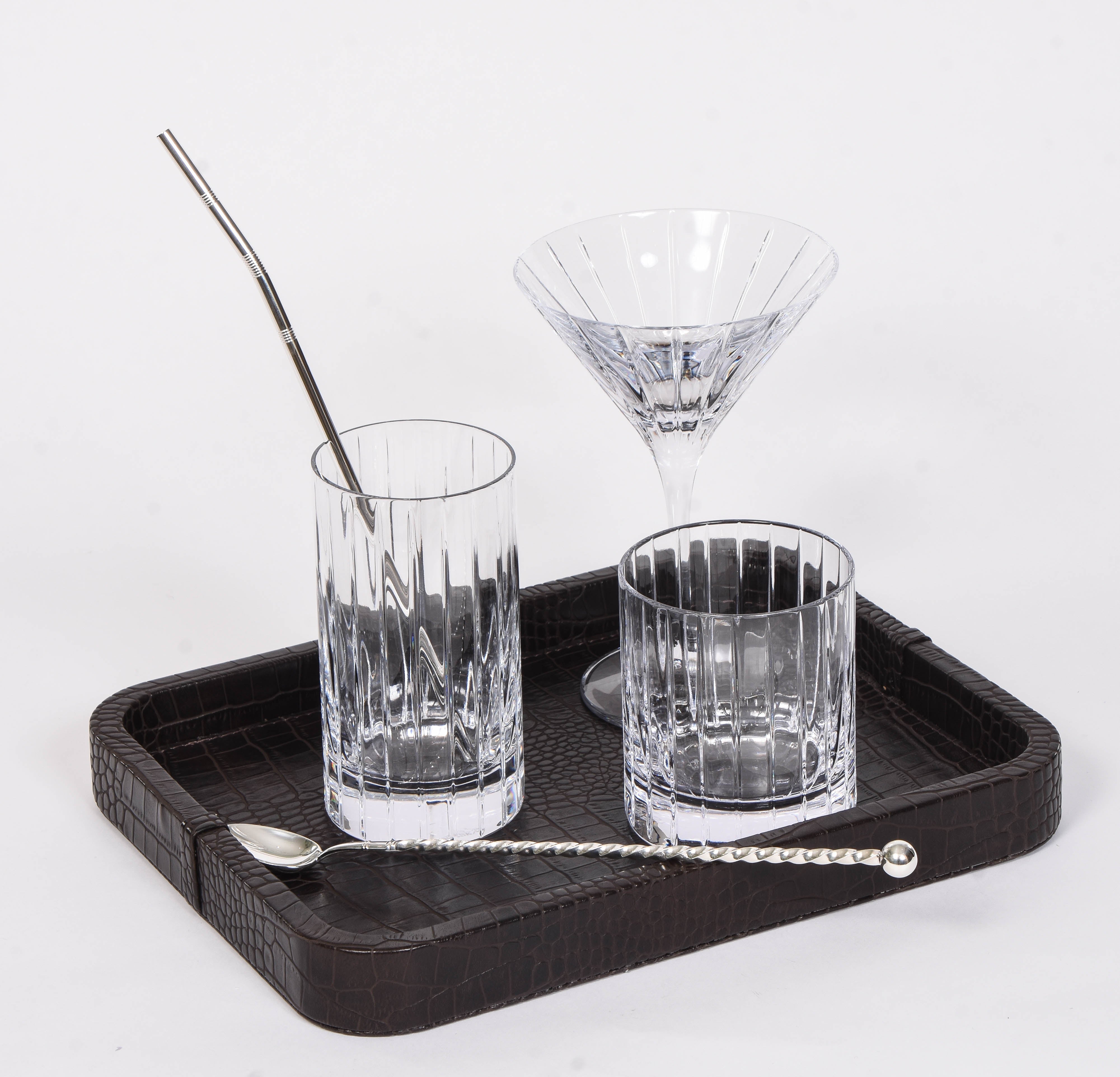 Silver Manhattan Straw