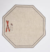 Octavia Placemat with Embroidered Motif
