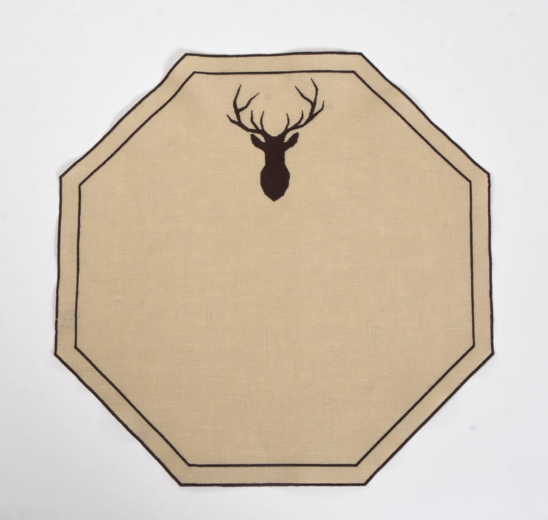 Octavia Placemat with Embroidered Motif