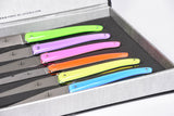 Set of 6 Flourescent Steak Knives