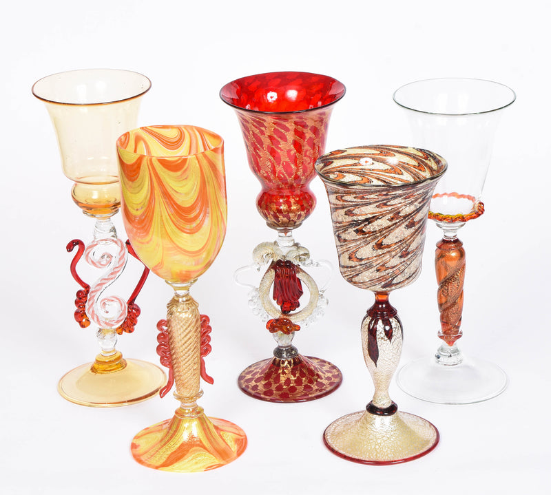 Murano Wine Goblets