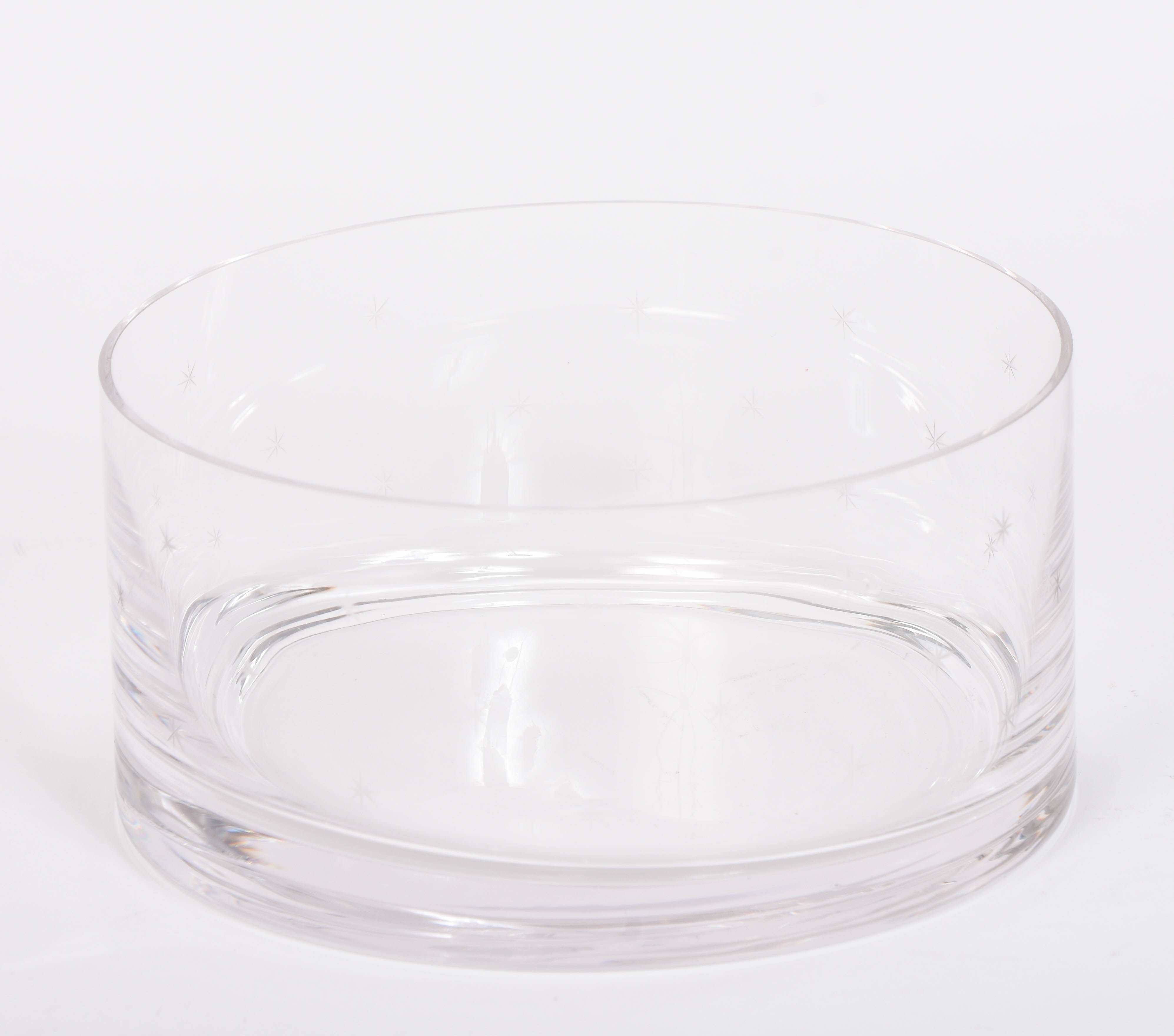 Crystal Dish with Star Design 