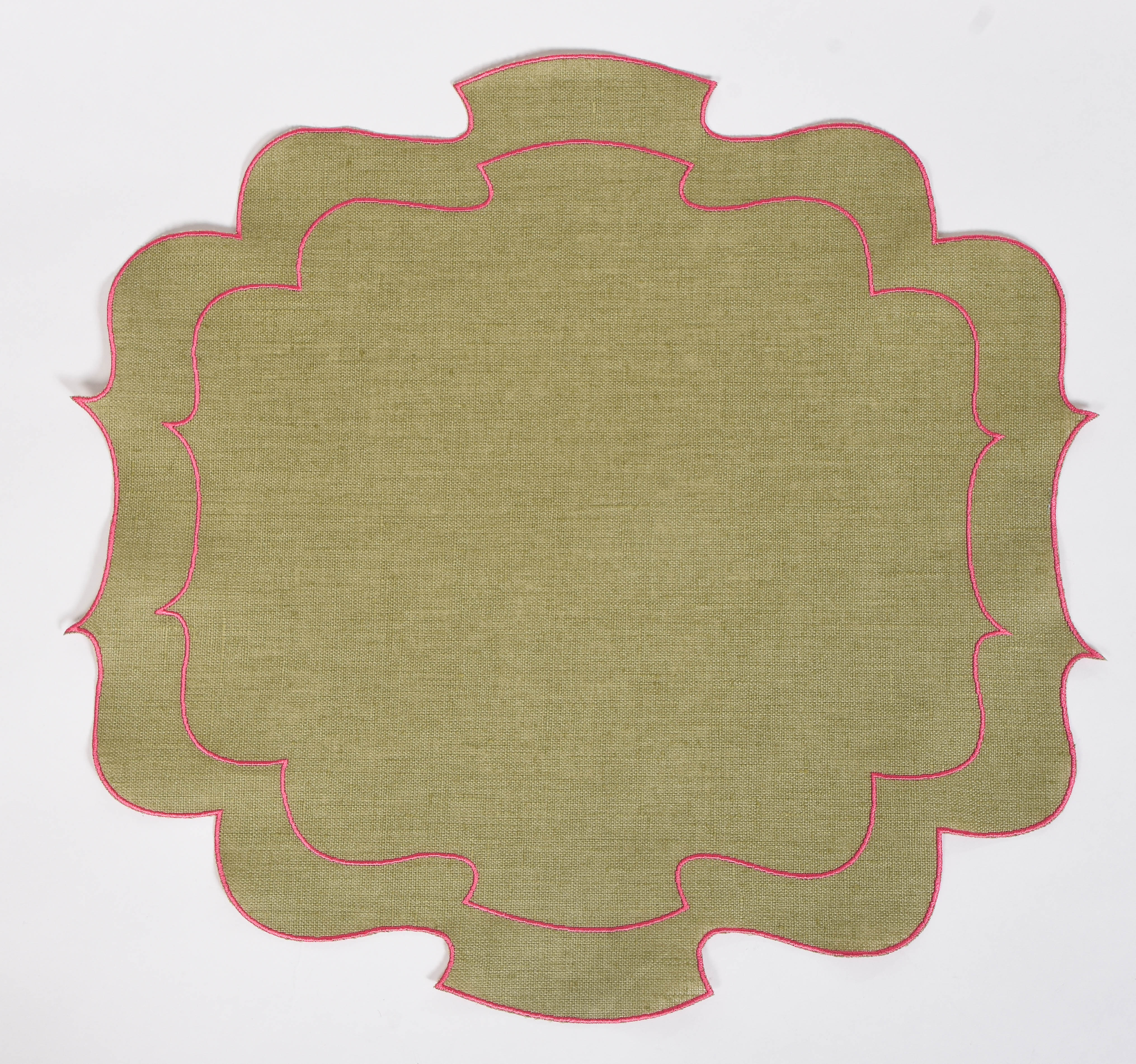 Curly Waxed Linen Placemat