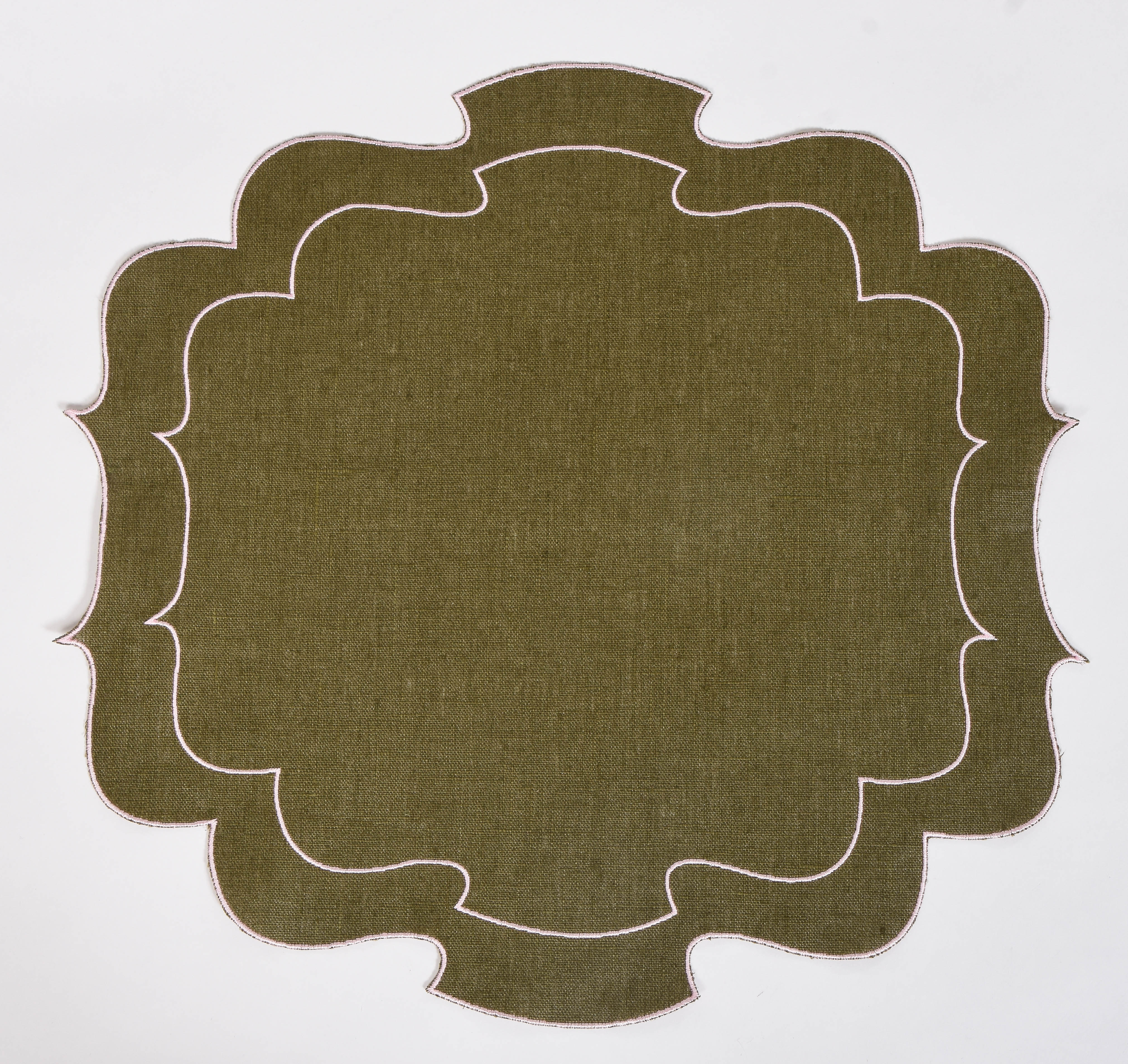 Curly Waxed Linen Placemat