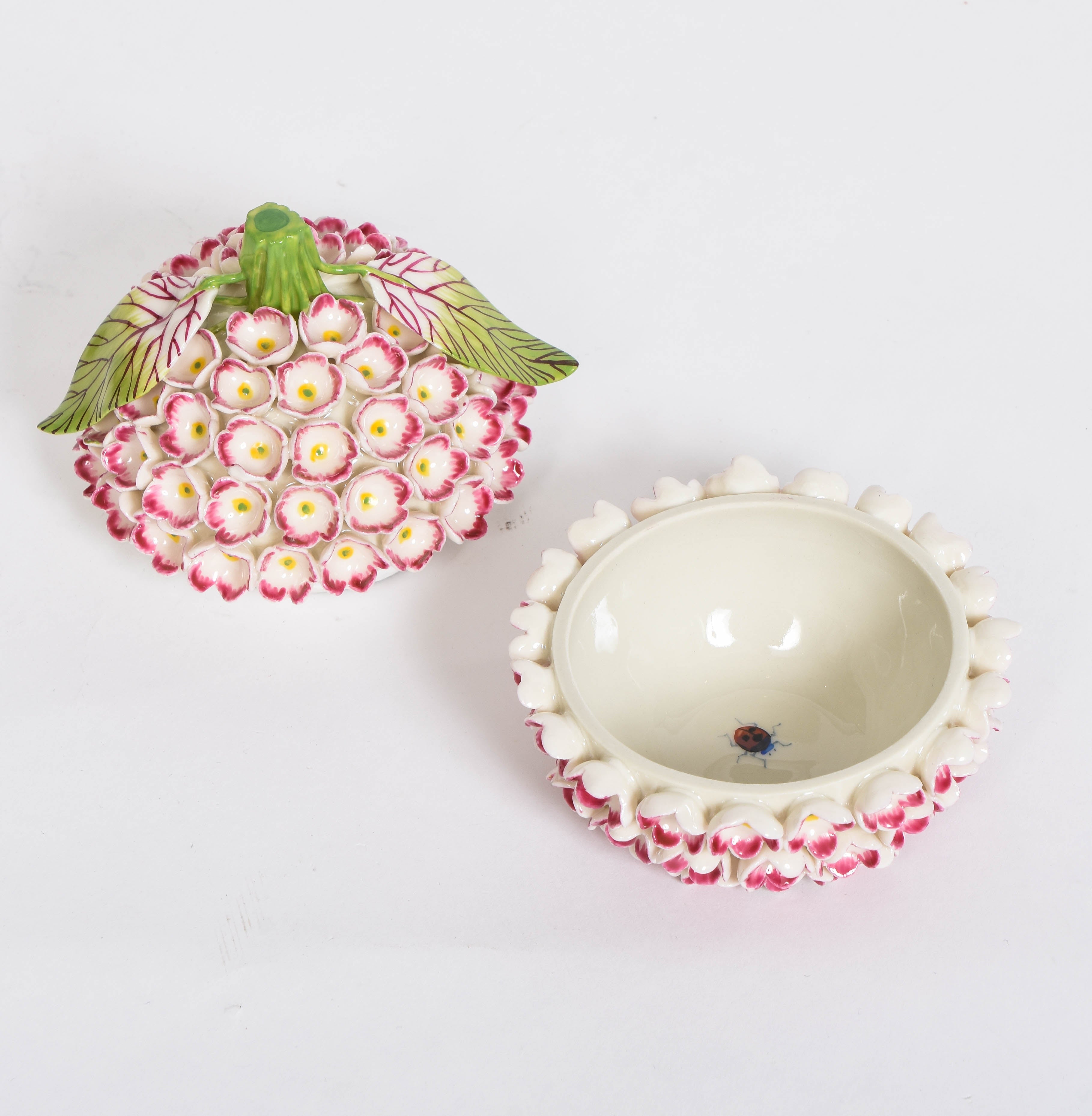 Porcelain Peony Snowball Box