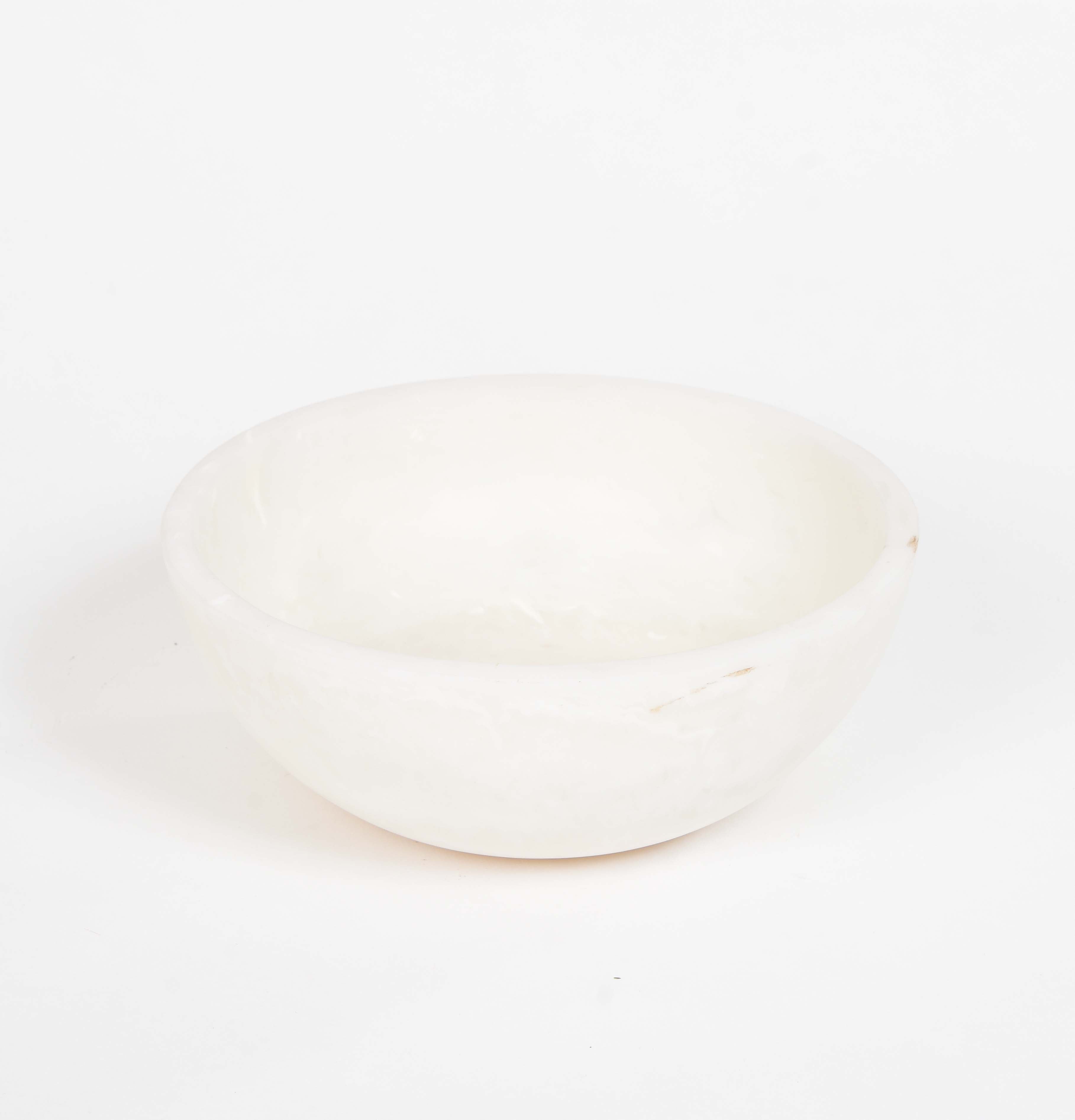 White Resin Serving Bowls