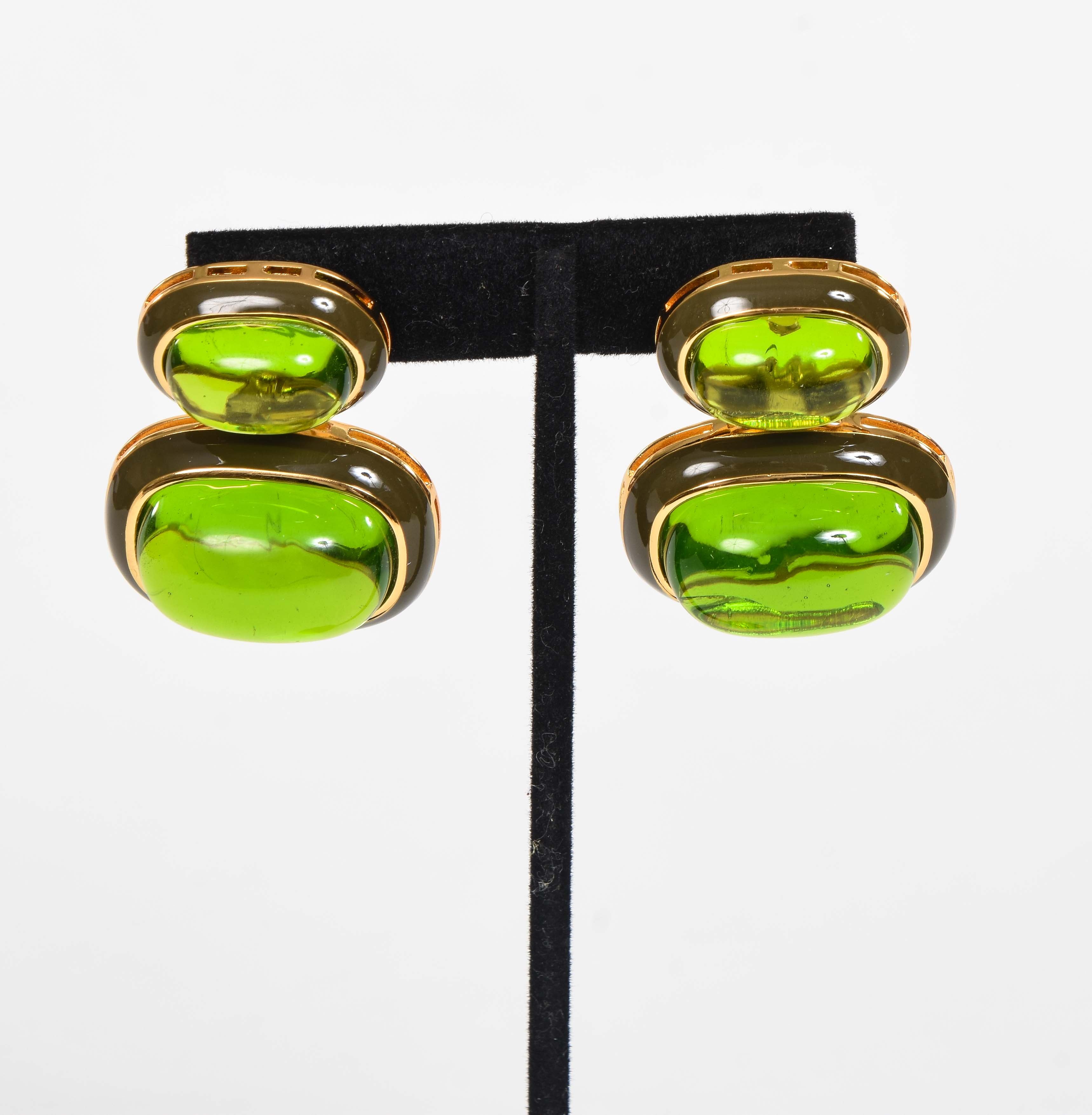 Double Gem Earrings