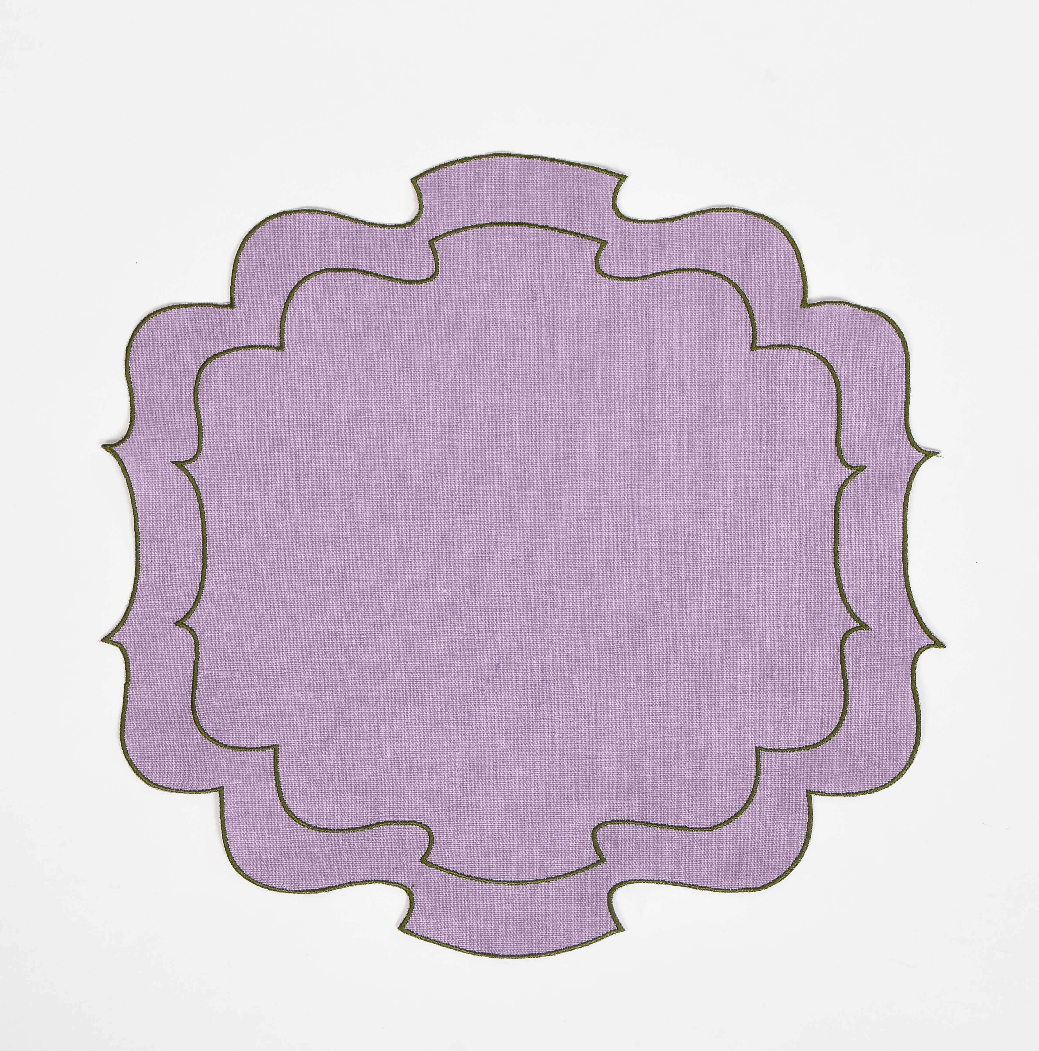Curly Waxed Linen Placemat