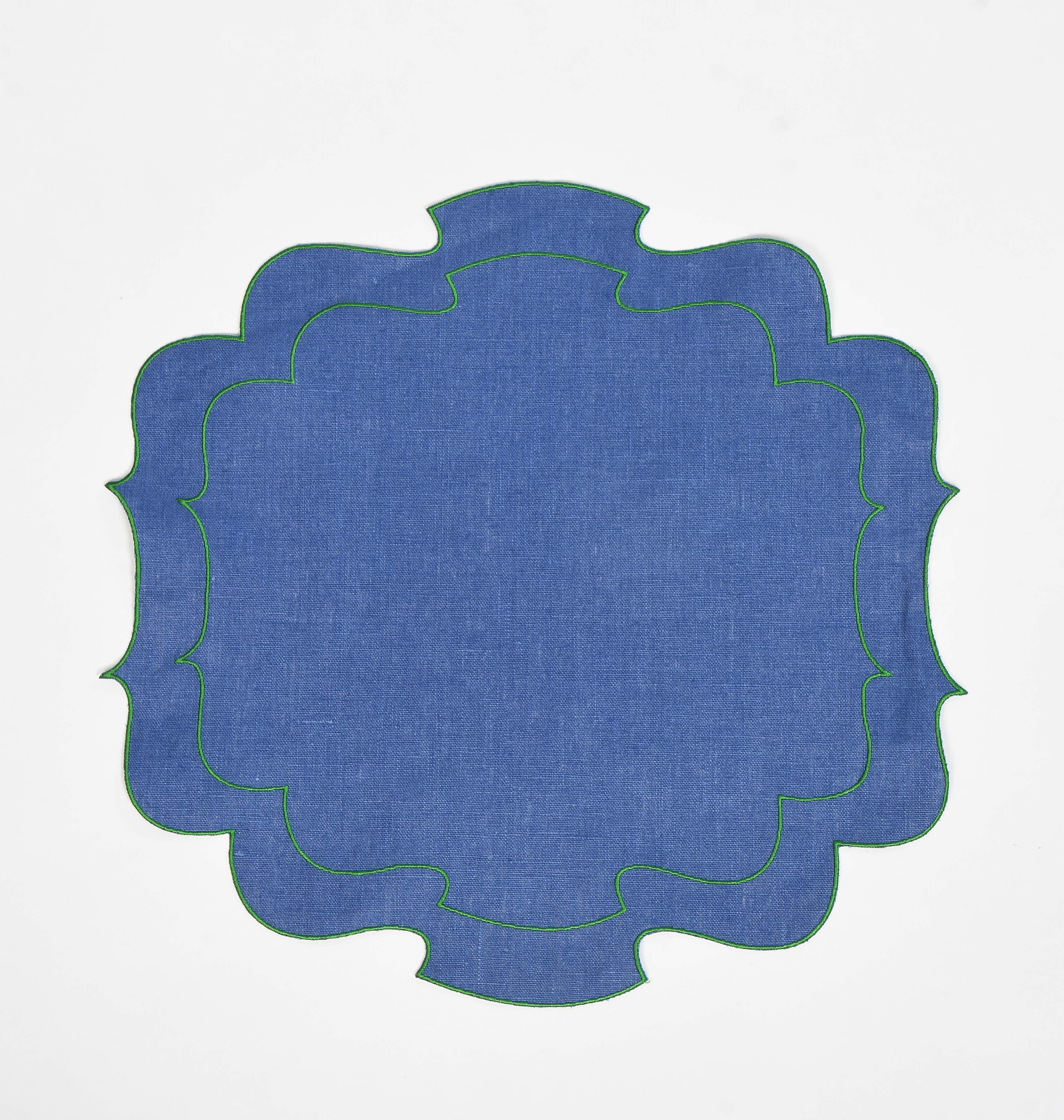 Curly Waxed Linen Placemat