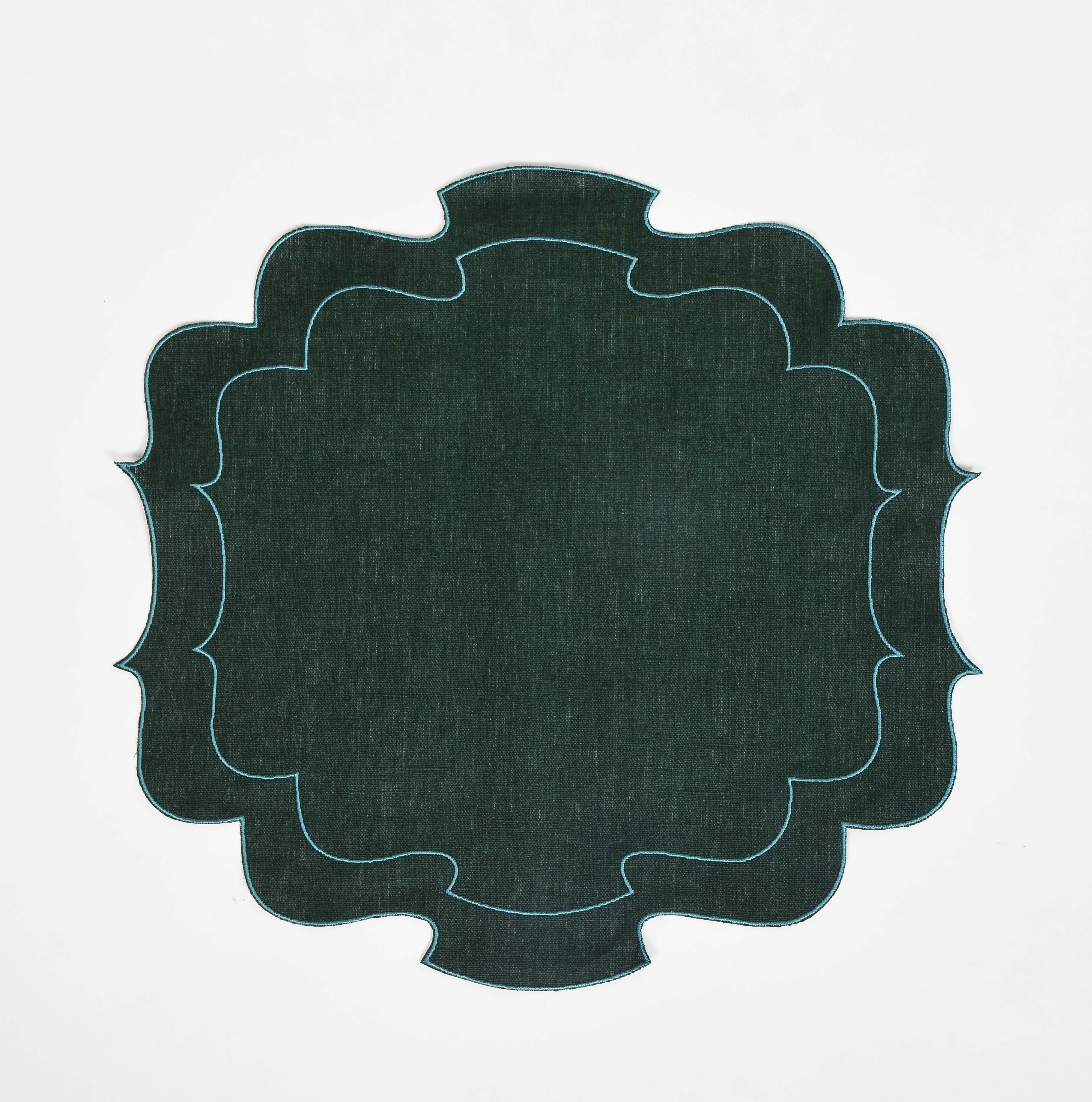 Curly Waxed Linen Placemat