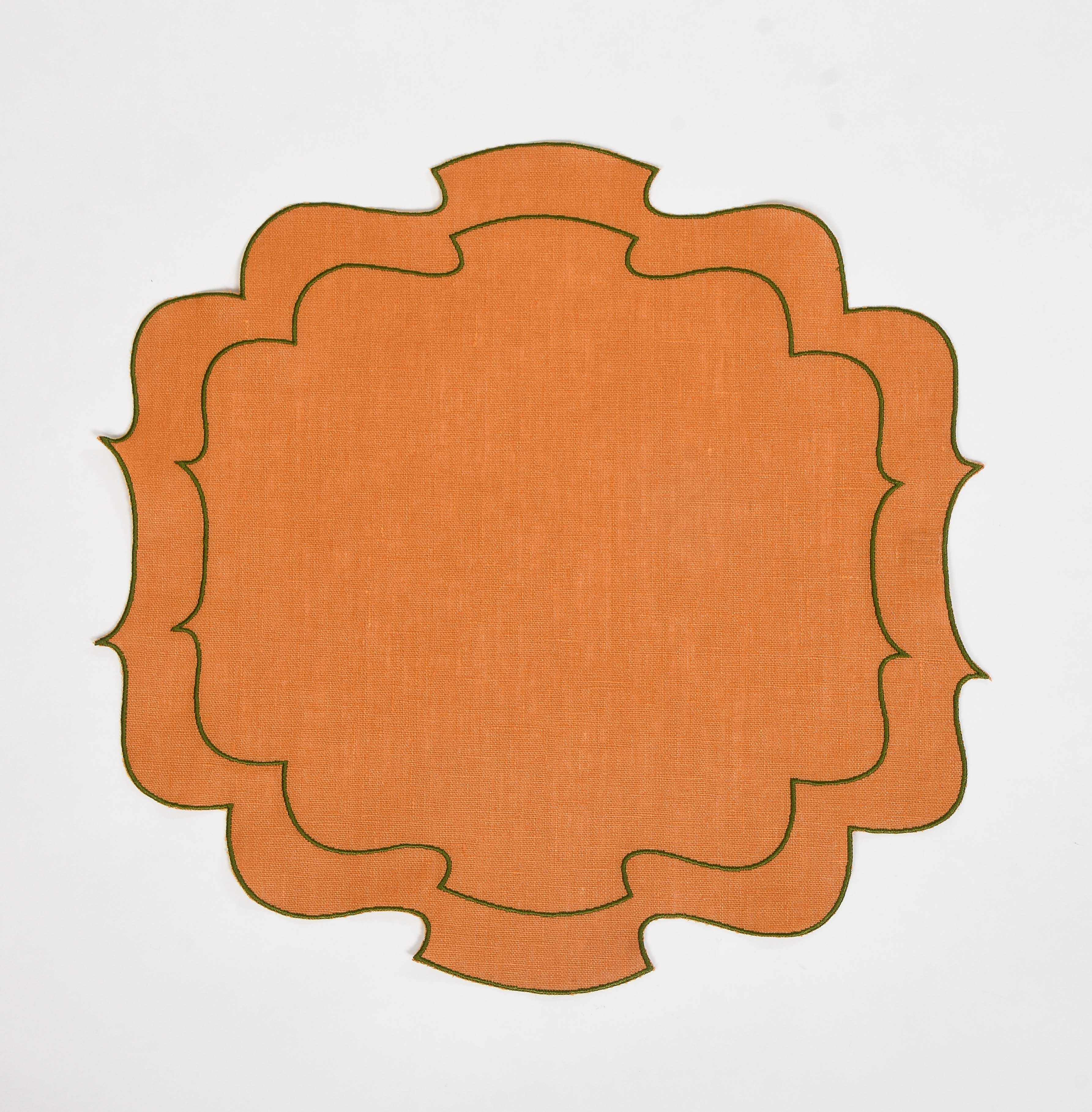 Curly Waxed Linen Placemat
