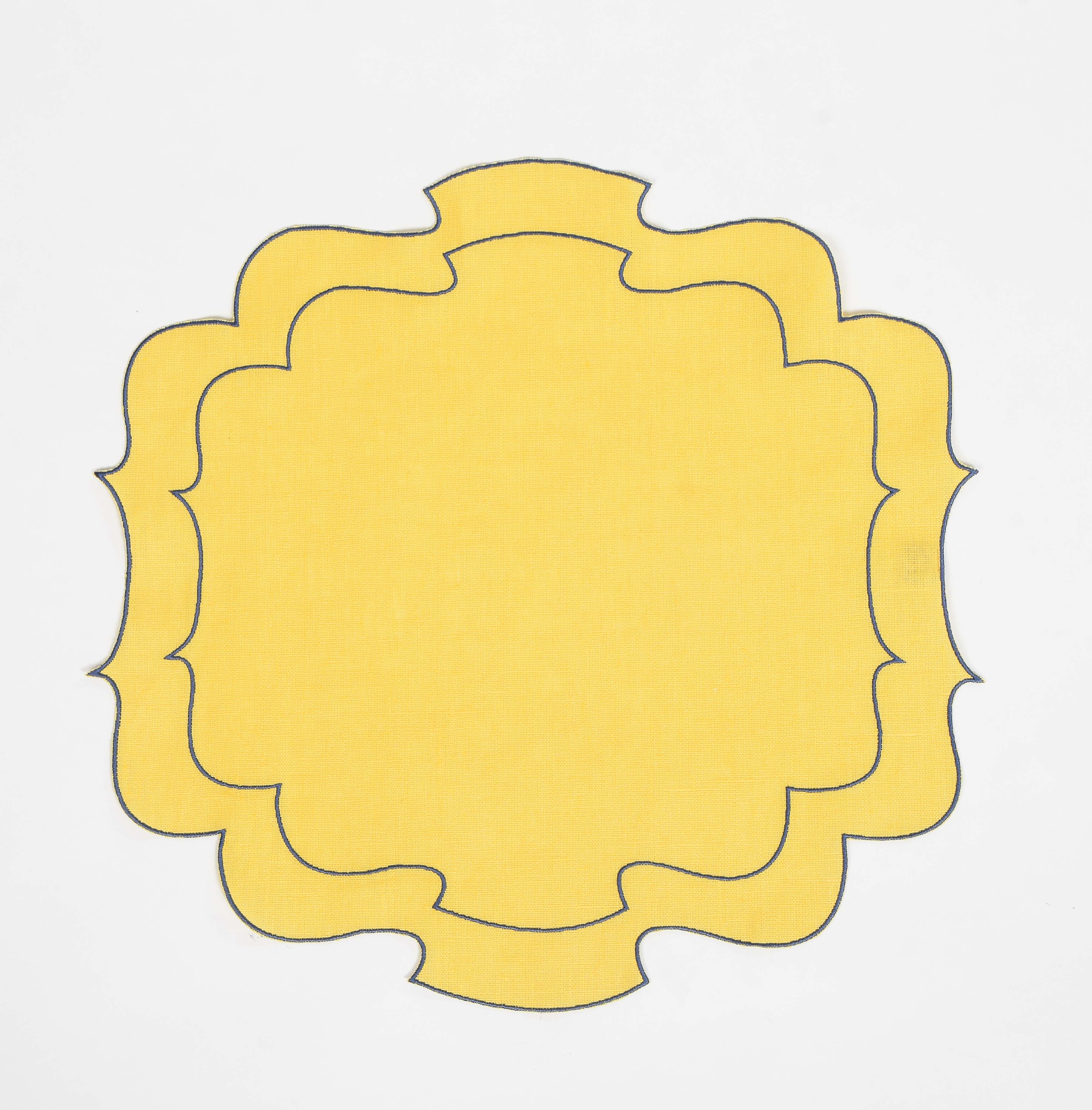 Curly Waxed Linen Placemat