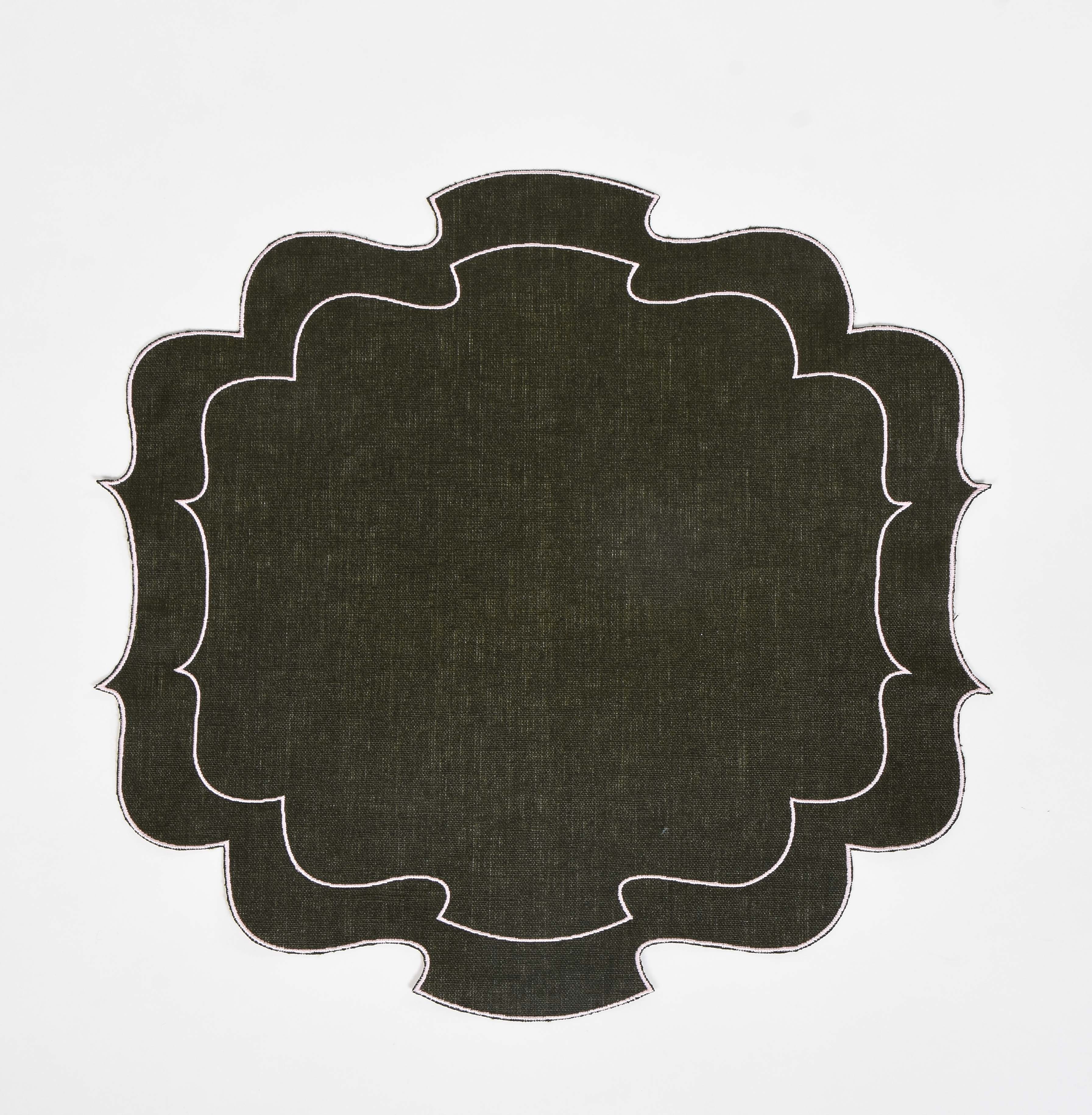Curly Waxed Linen Placemat