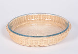 Round Wicker Pyrex Dishes