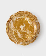 Marbled Scalloped Ceramic Collection