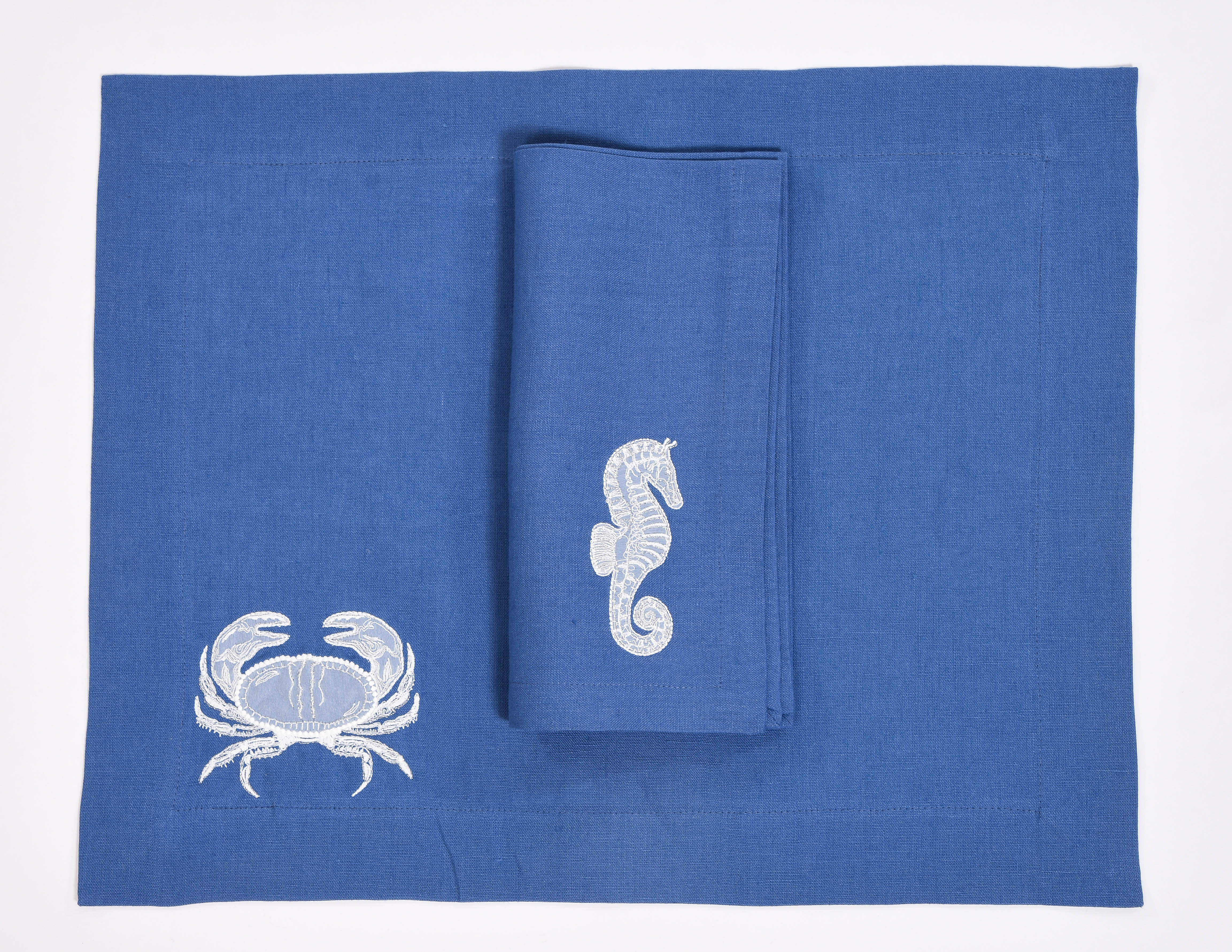 Set of 4 Sea Placemats and Napkins