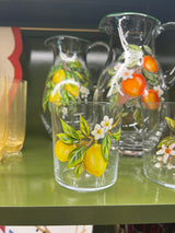 Lemon and  Orange Tumblers and Jug