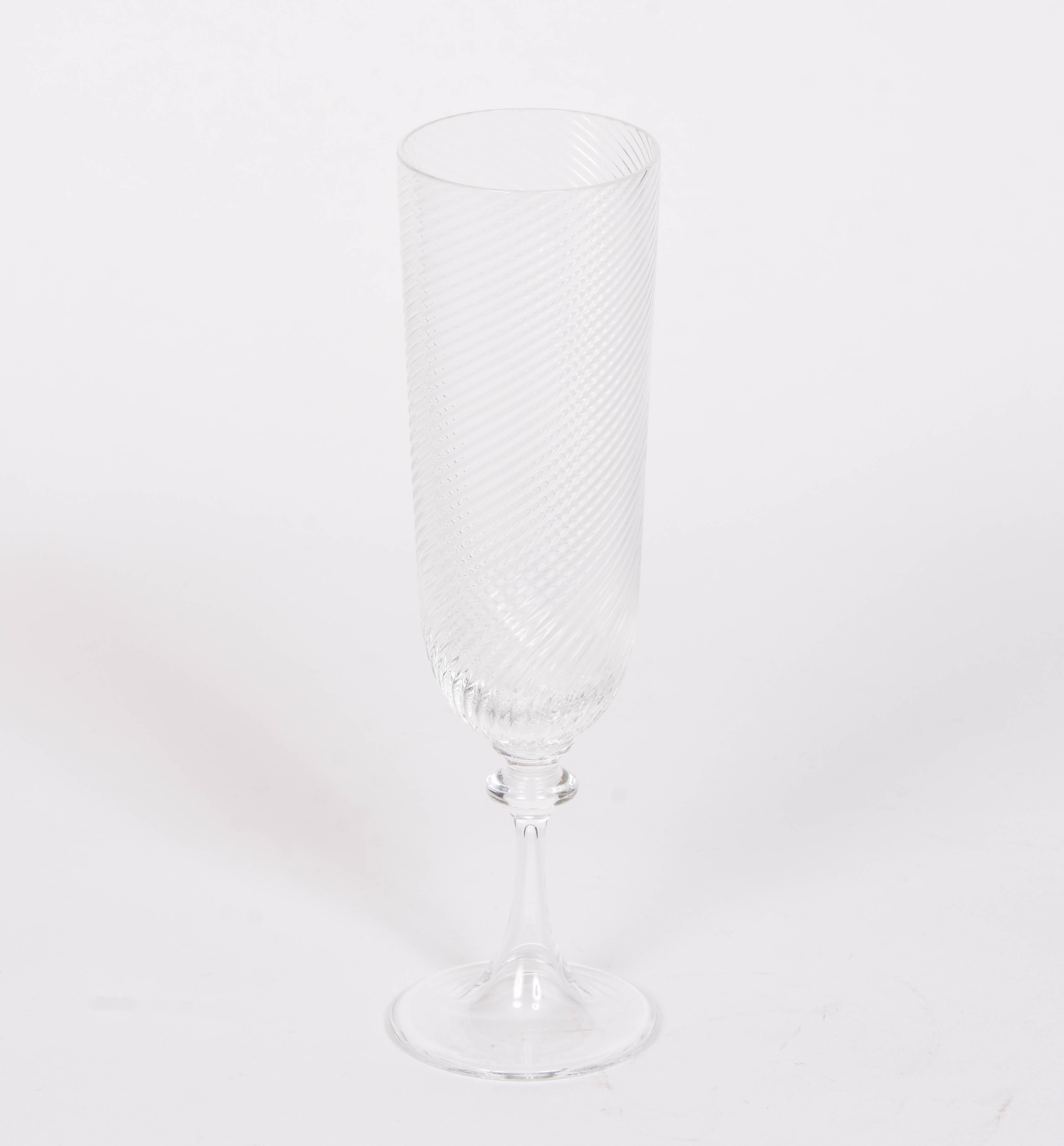 Nason Moretti Clear Twisted Glasses