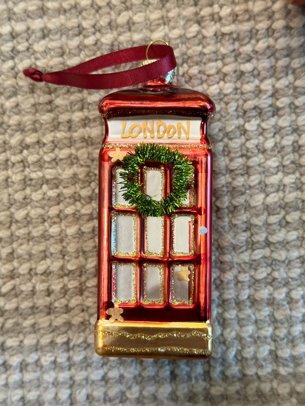 London Phone box Christmas Decoration