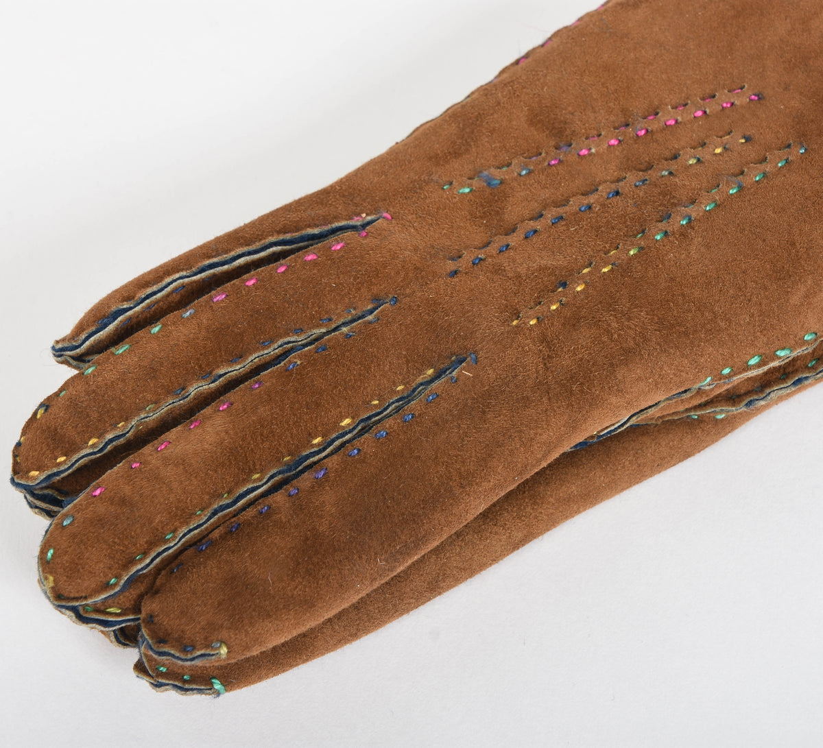 Suede Top Stitch Gloves