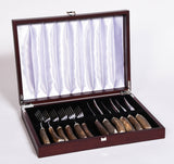 Set of 6 Stag Antler Cutlery with Box