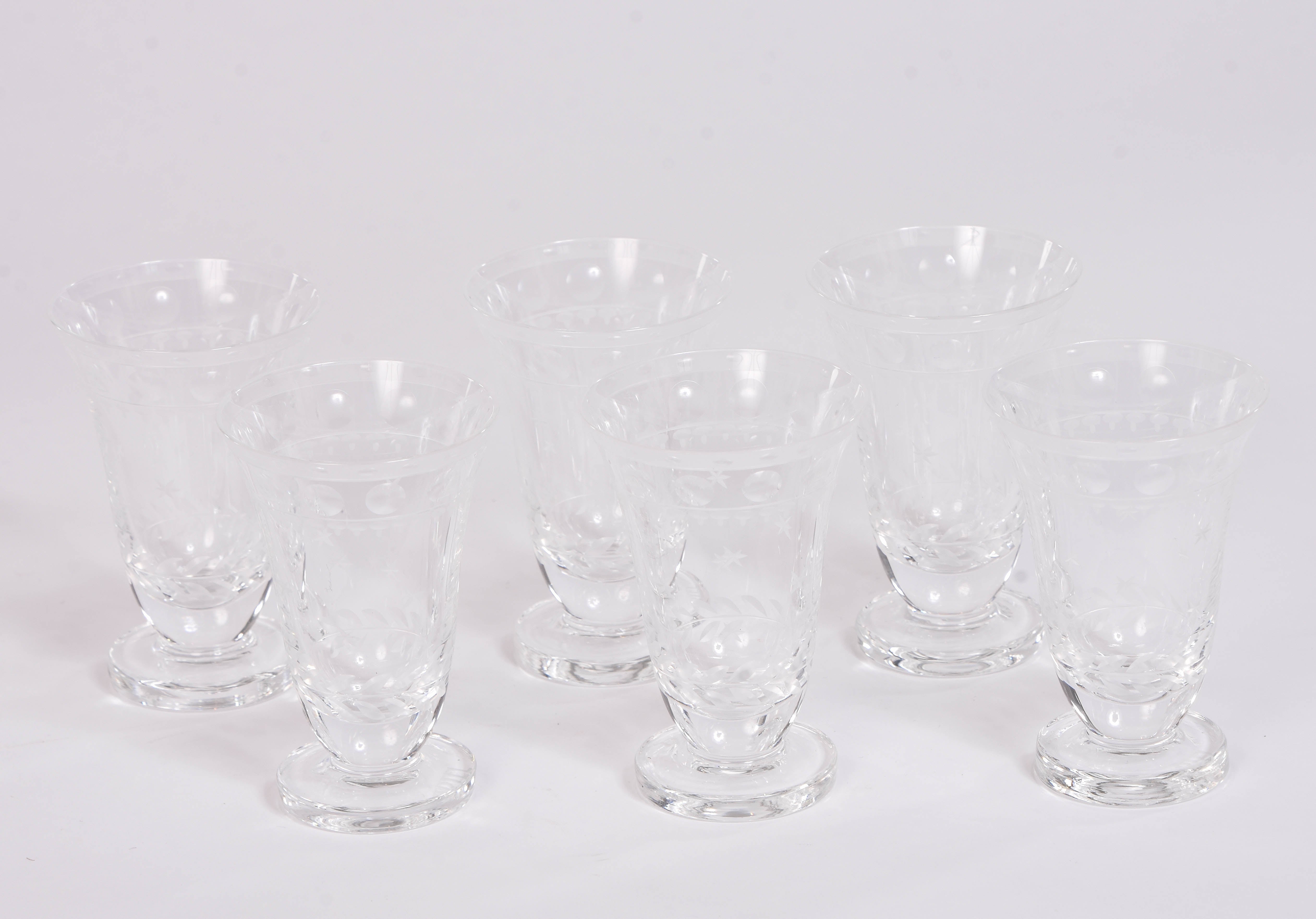 Star Stemless Liqueur Glasses