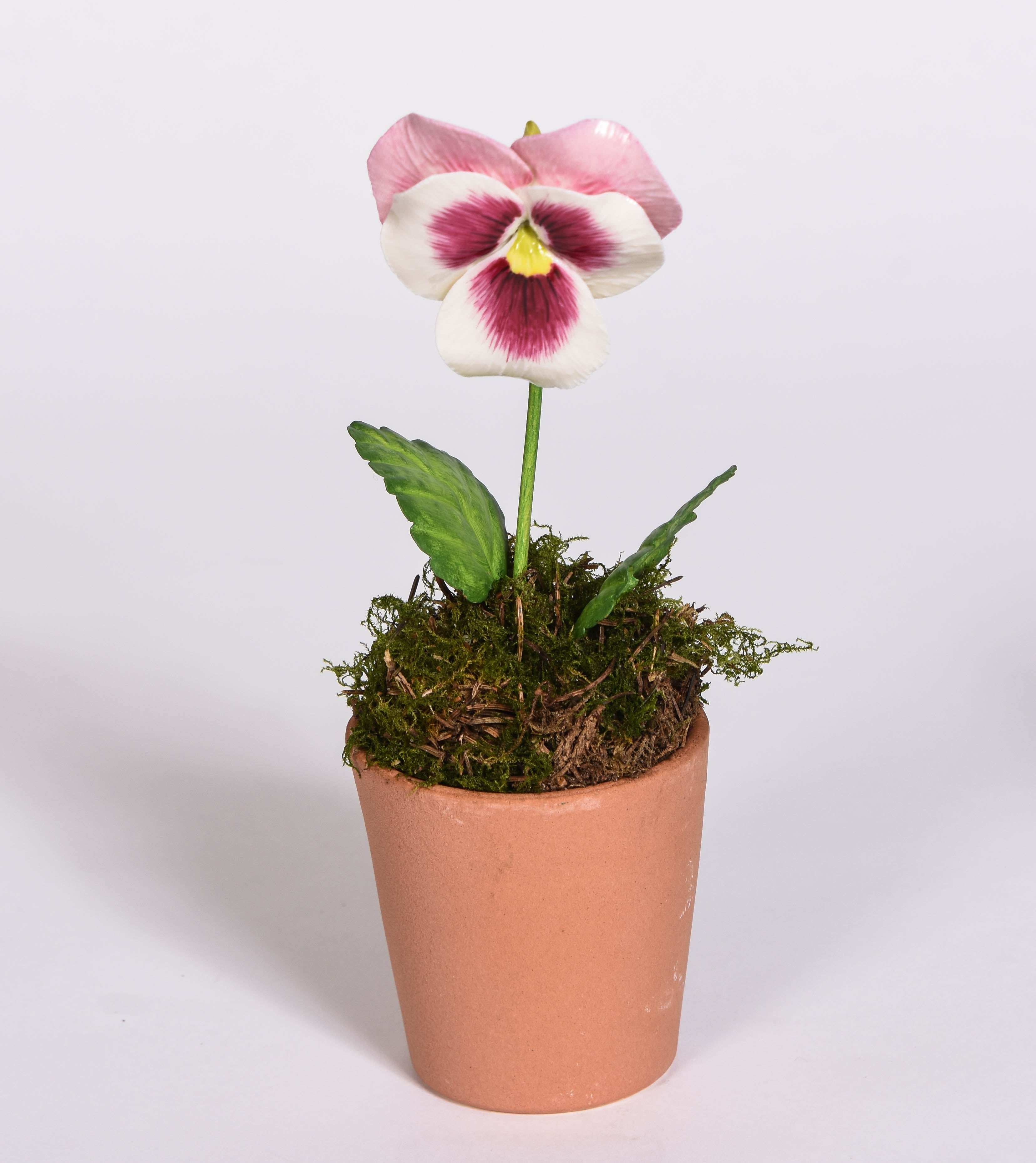 Handmade Porcelain Pansy