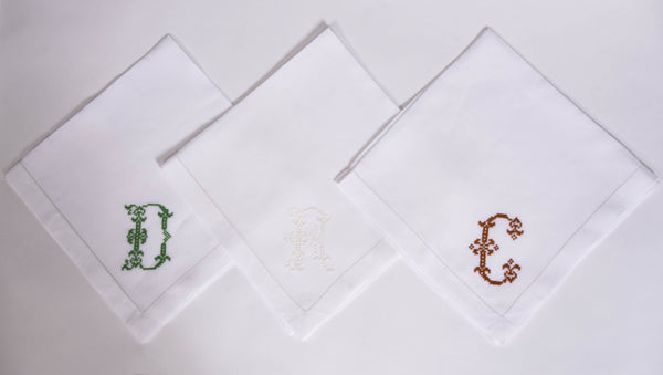 Set of  6 Monogram Napkins
