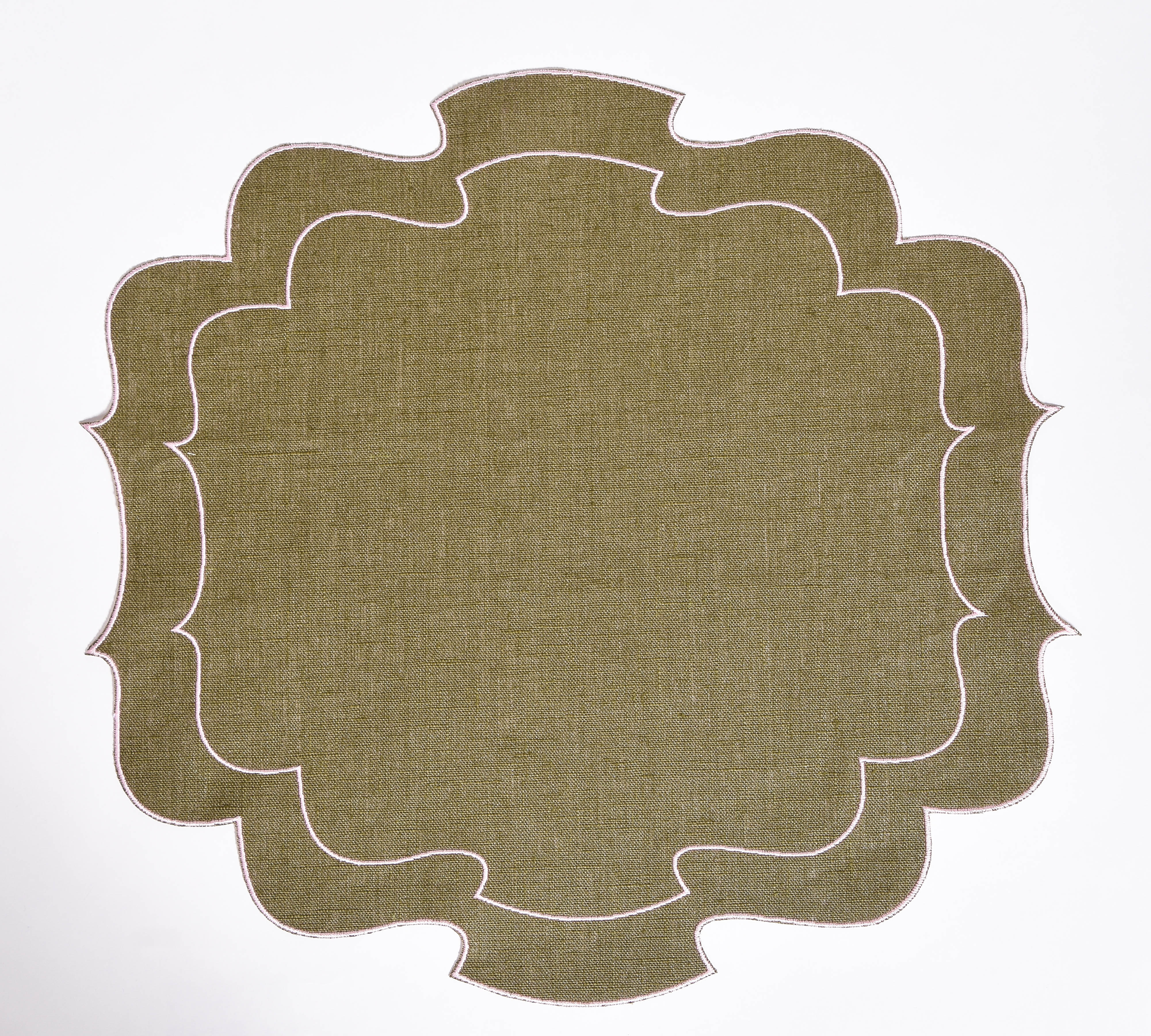 Curly Waxed Linen Placemat