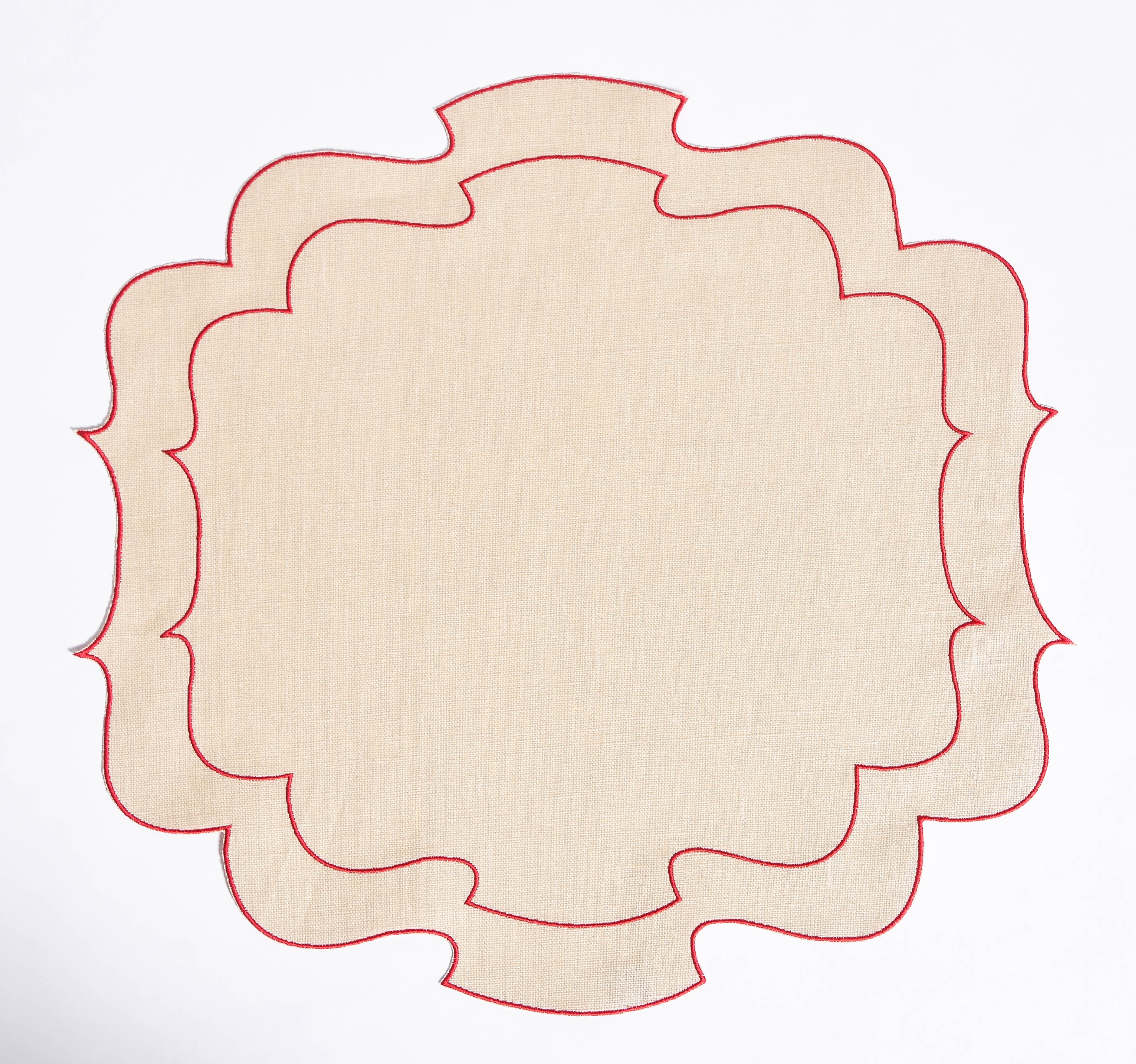 Curly Waxed Linen Placemat