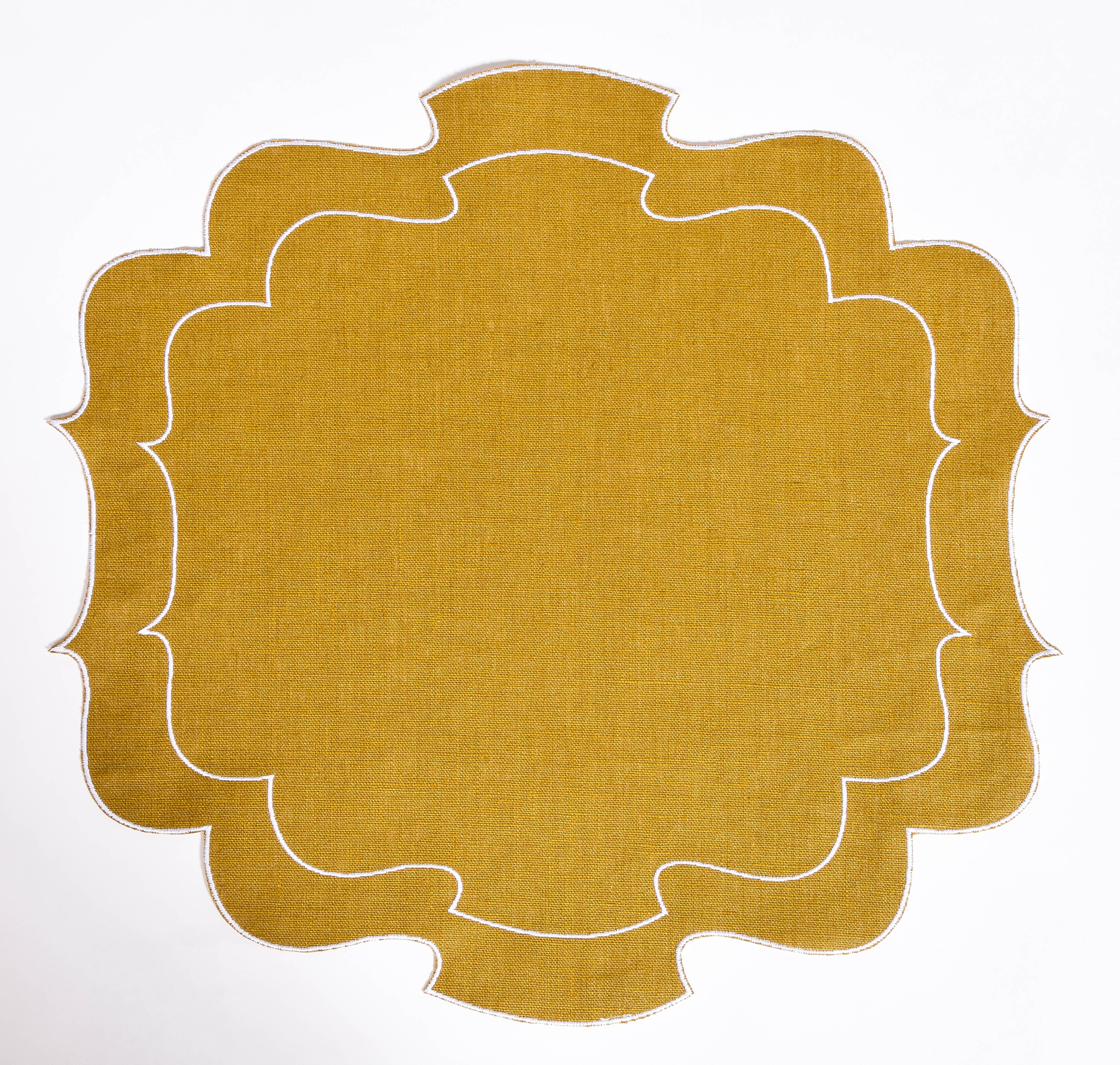 Curly Waxed Linen Placemat