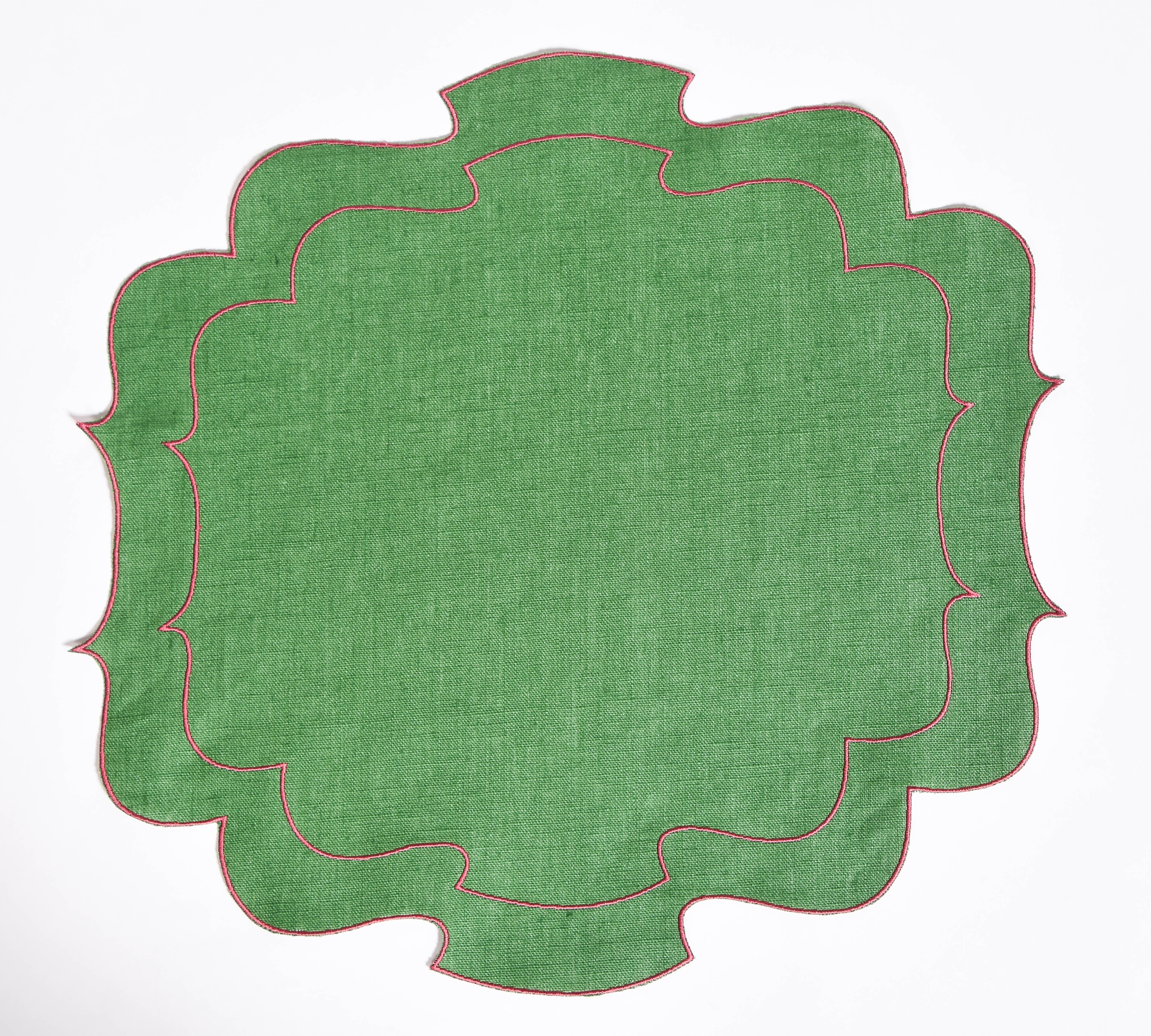 Curly Waxed Linen Placemat